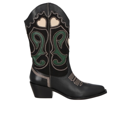 Bota Feminina Grease Monta - Preto