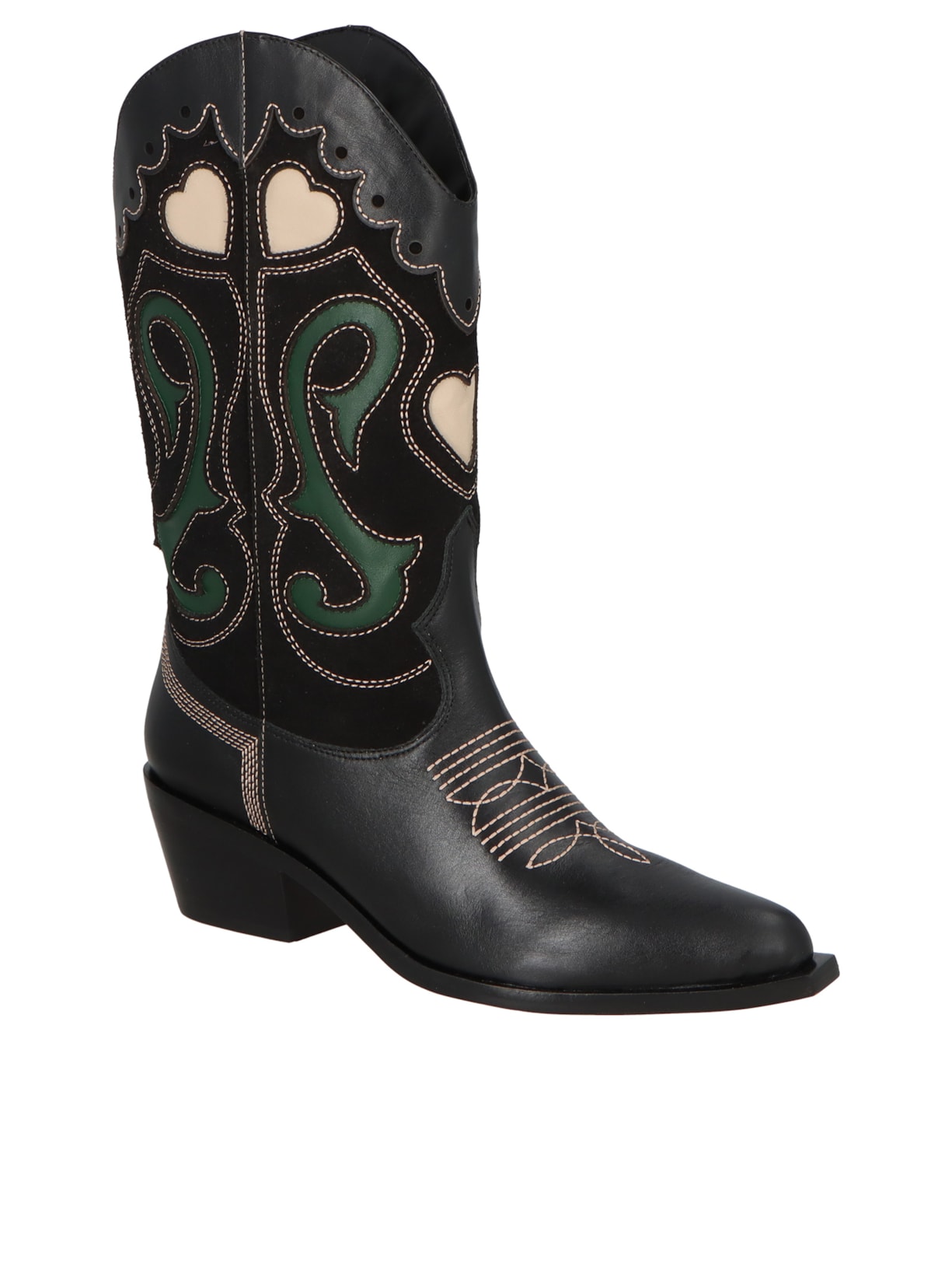 Bota Feminina Grease Monta Preto Luiza Barcelos