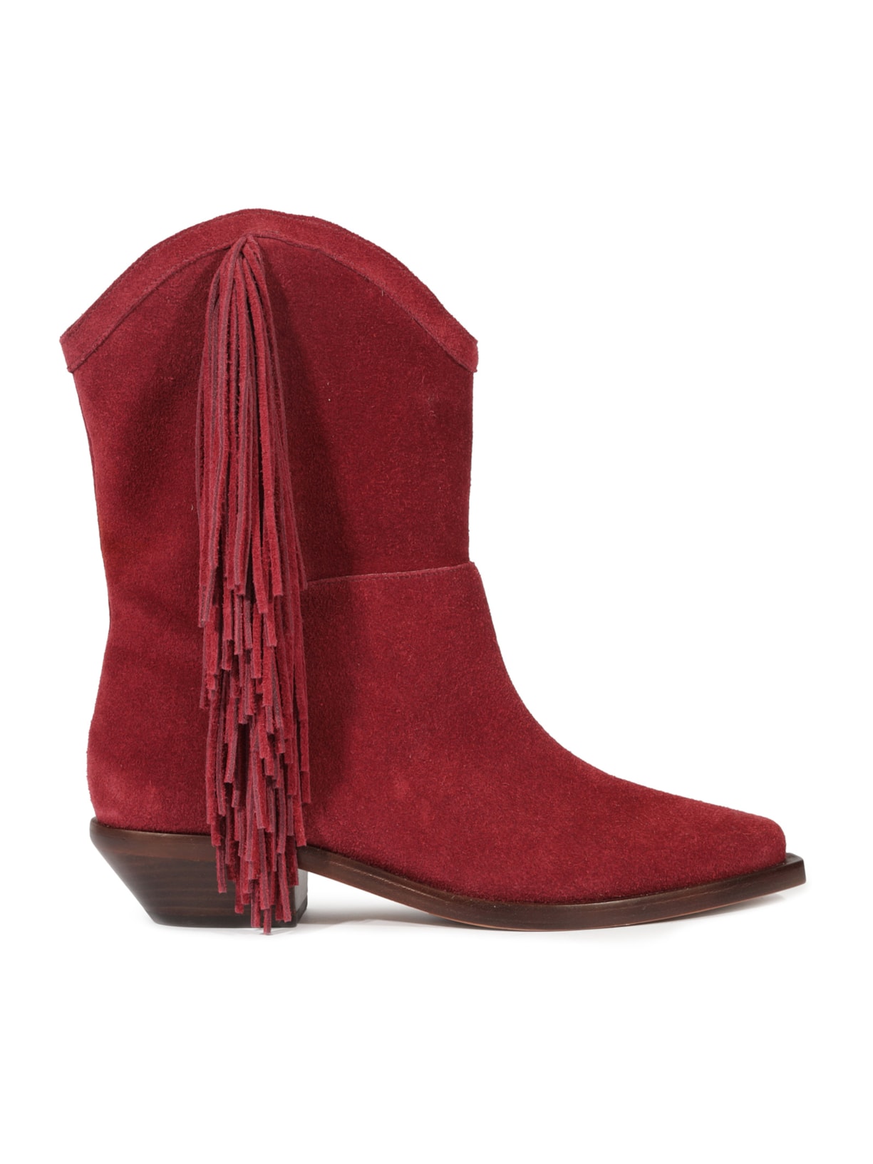 Bota Feminina Heavy Suede - Vermelho