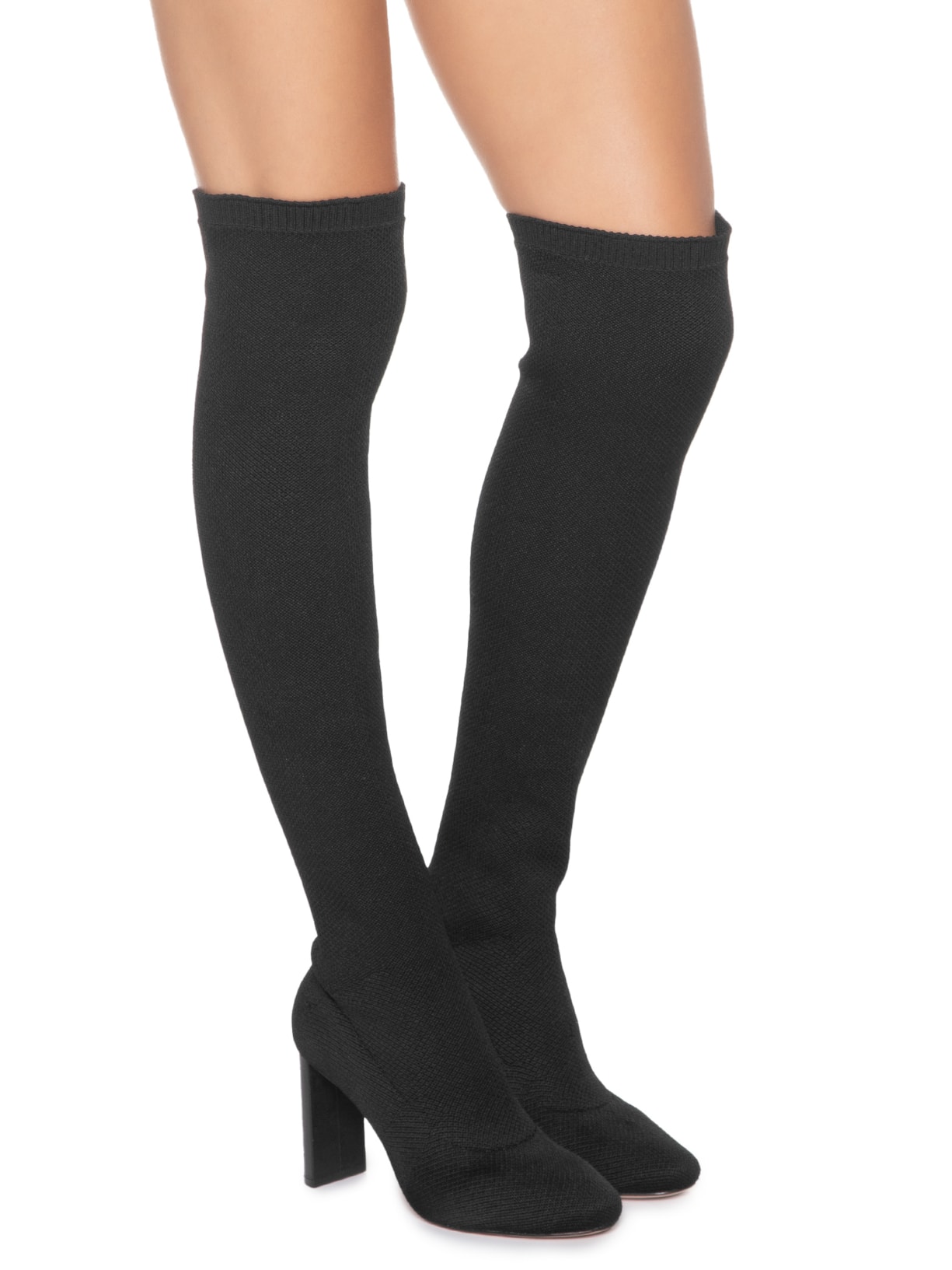 Bota Feminina Knit Atanado Preto Schutz