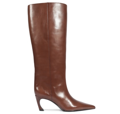 Bota Feminina Lexi Couro - Marrom