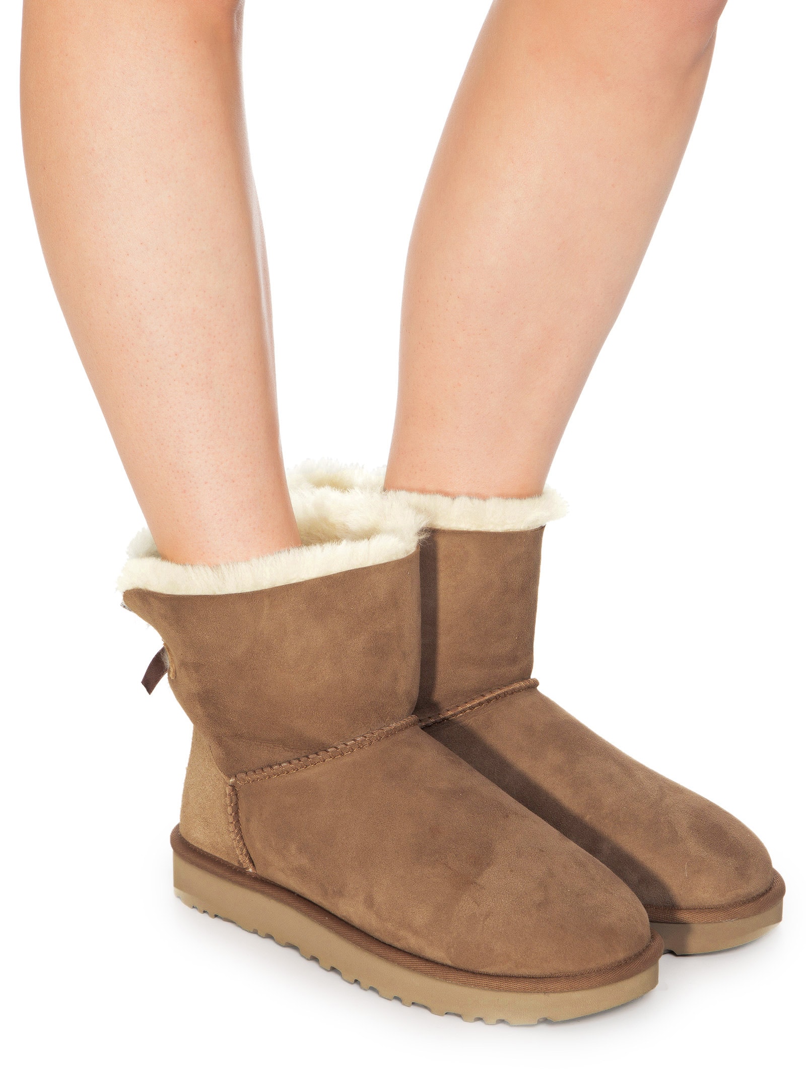 Bota Feminina Mini Bailey Bow - Ugg - Marrom