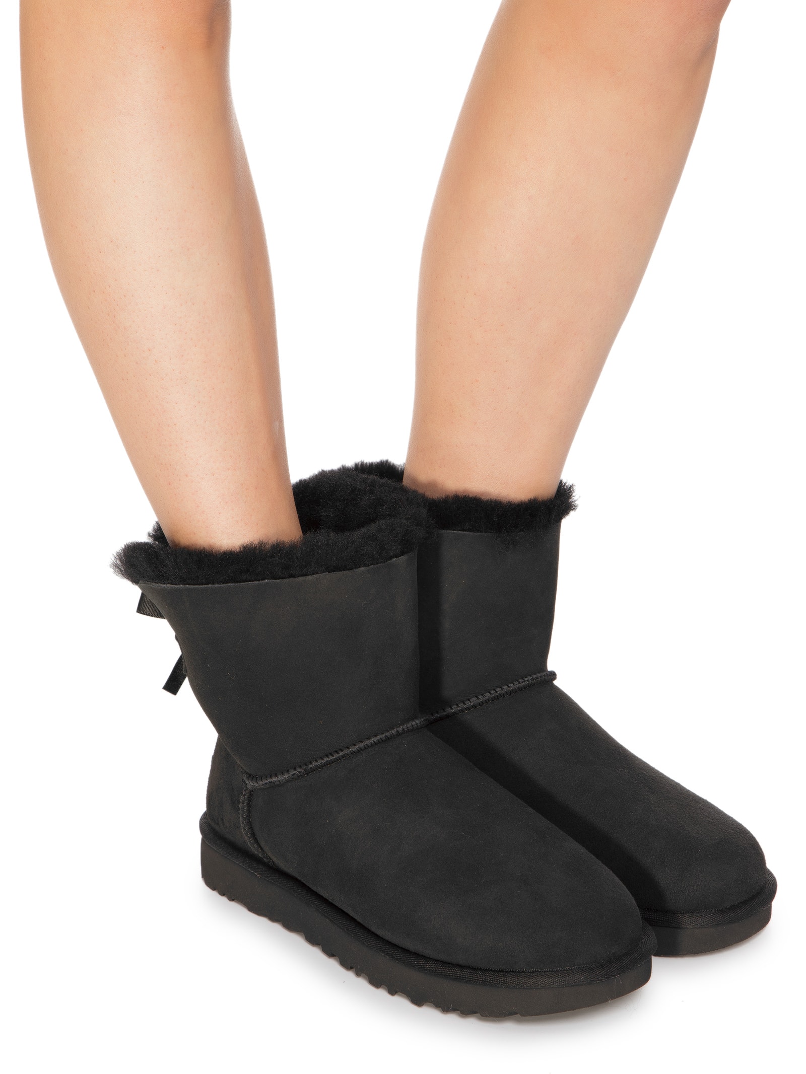 アグUGG W MINI BAILEY BOW CORD ブラック 07 24 Ugg - Bota Feminina Mini Bailey Bow - Preto