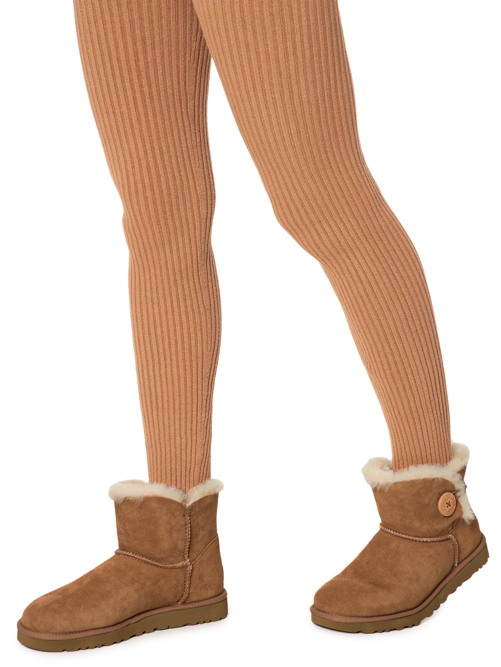 UGG - Bota Feminina Mini Bailey Button II - Bege