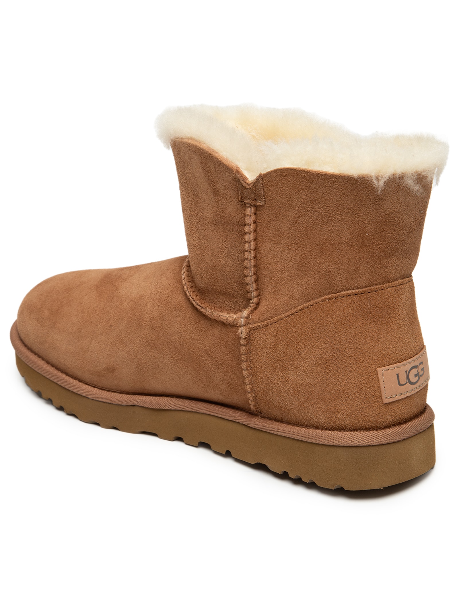 UGG - Bota Feminina Mini Bailey Button II - Bege