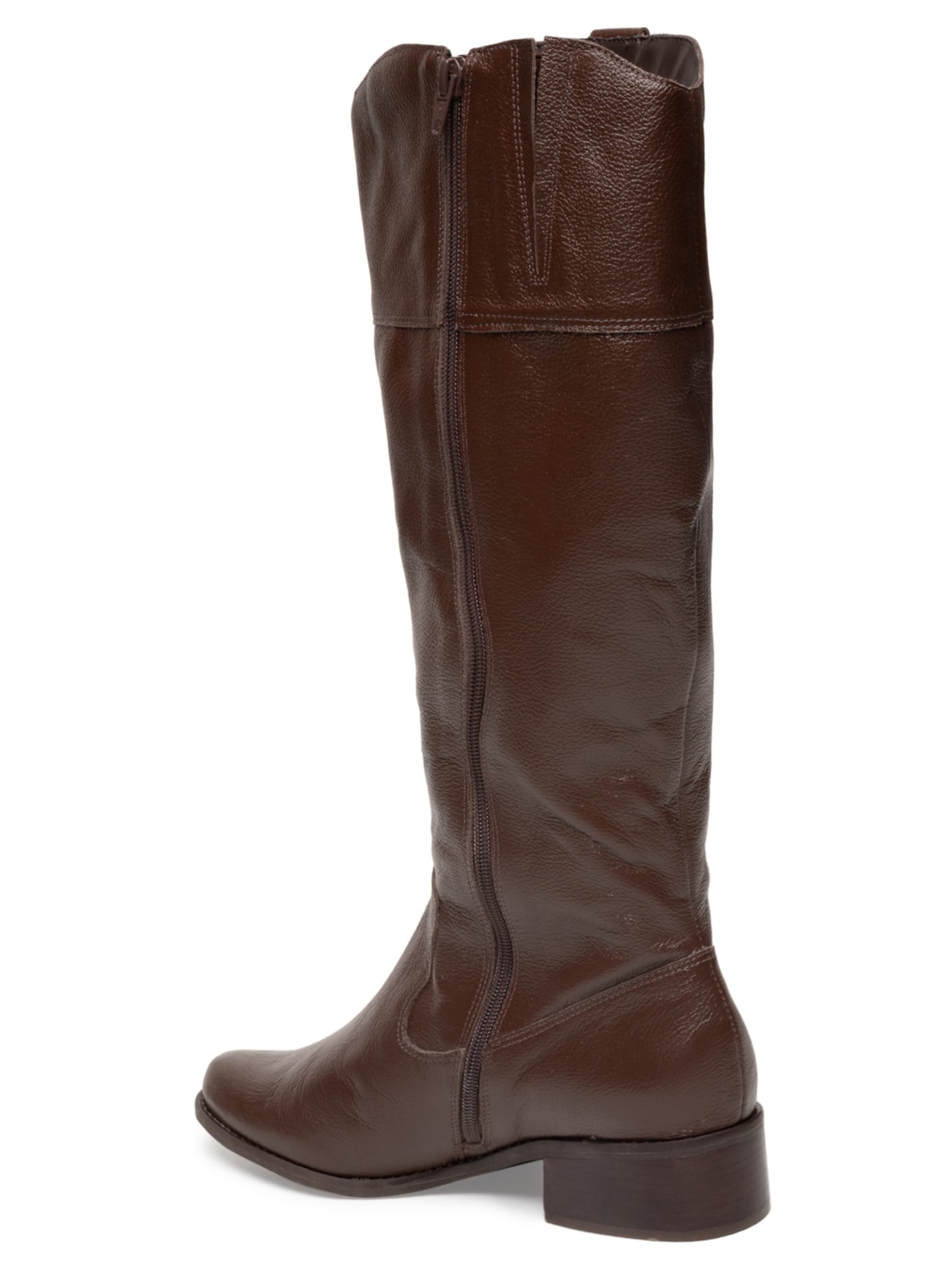 Bota Feminina Montaria Alta Marrom Basiq