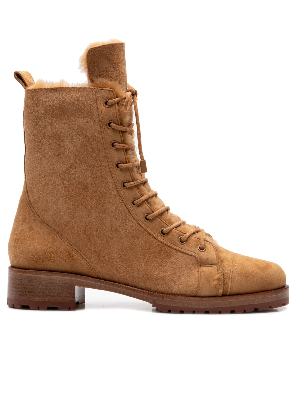 Bota Feminina Naomie Shearling Flat - Marrom