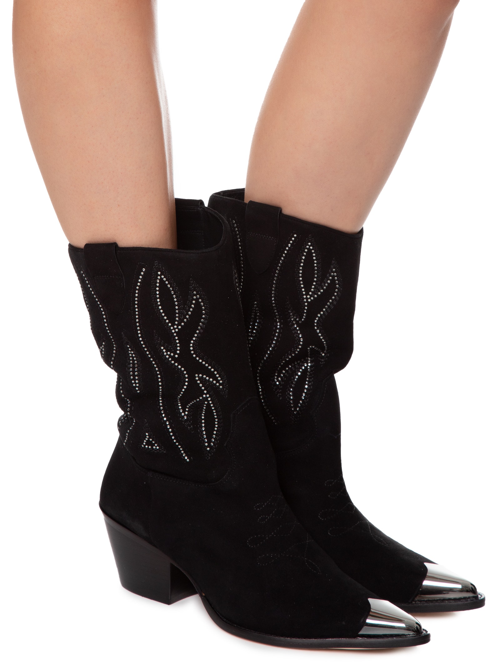 Uーmode FEB／2019 ② NOT FOR SALE Bota Feminina Nara - Paula Torres + Nati Vozza - Preto