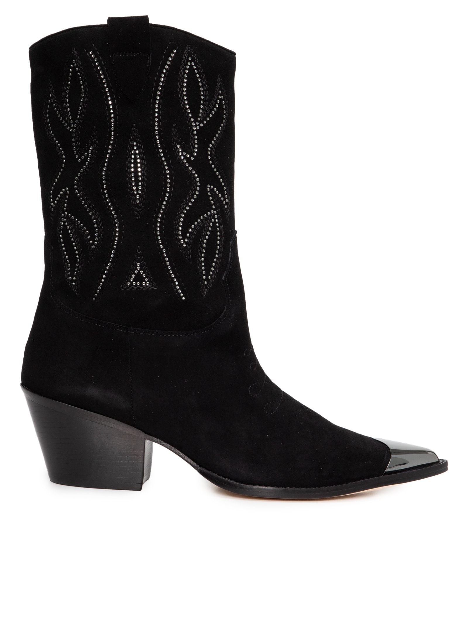 Bota Feminina Nara - Paula Torres + Nati Vozza - Preto