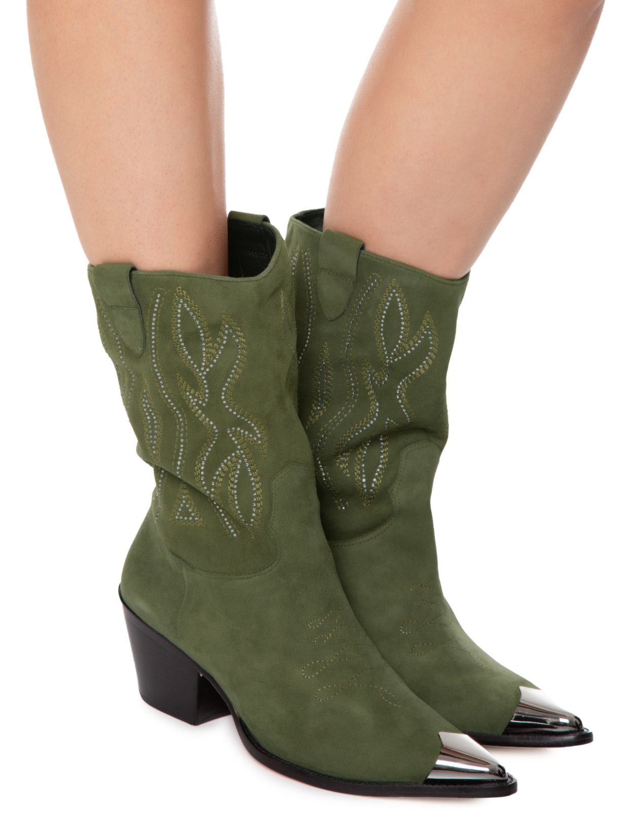 Bota Feminina Nara Verde Paula Torres + Nati Vozza