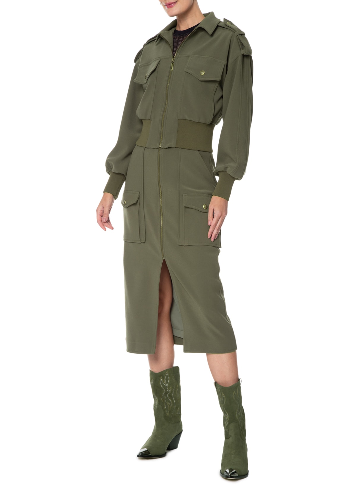 Bota Feminina Nara Verde Paula Torres + Nati Vozza