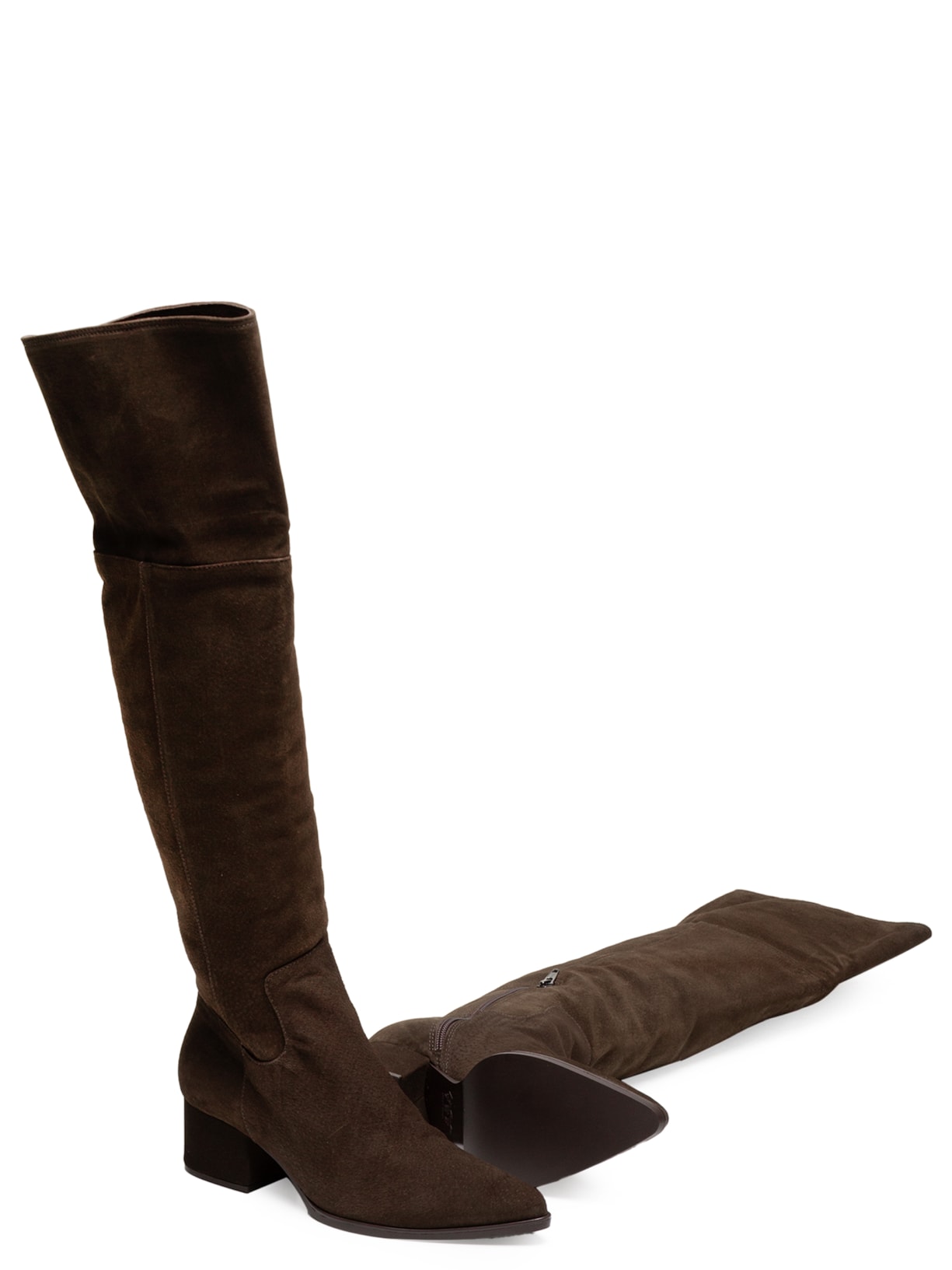 Bota Cano Alto Bota Over The Knee Camurca Bota Over Marrom Camurça