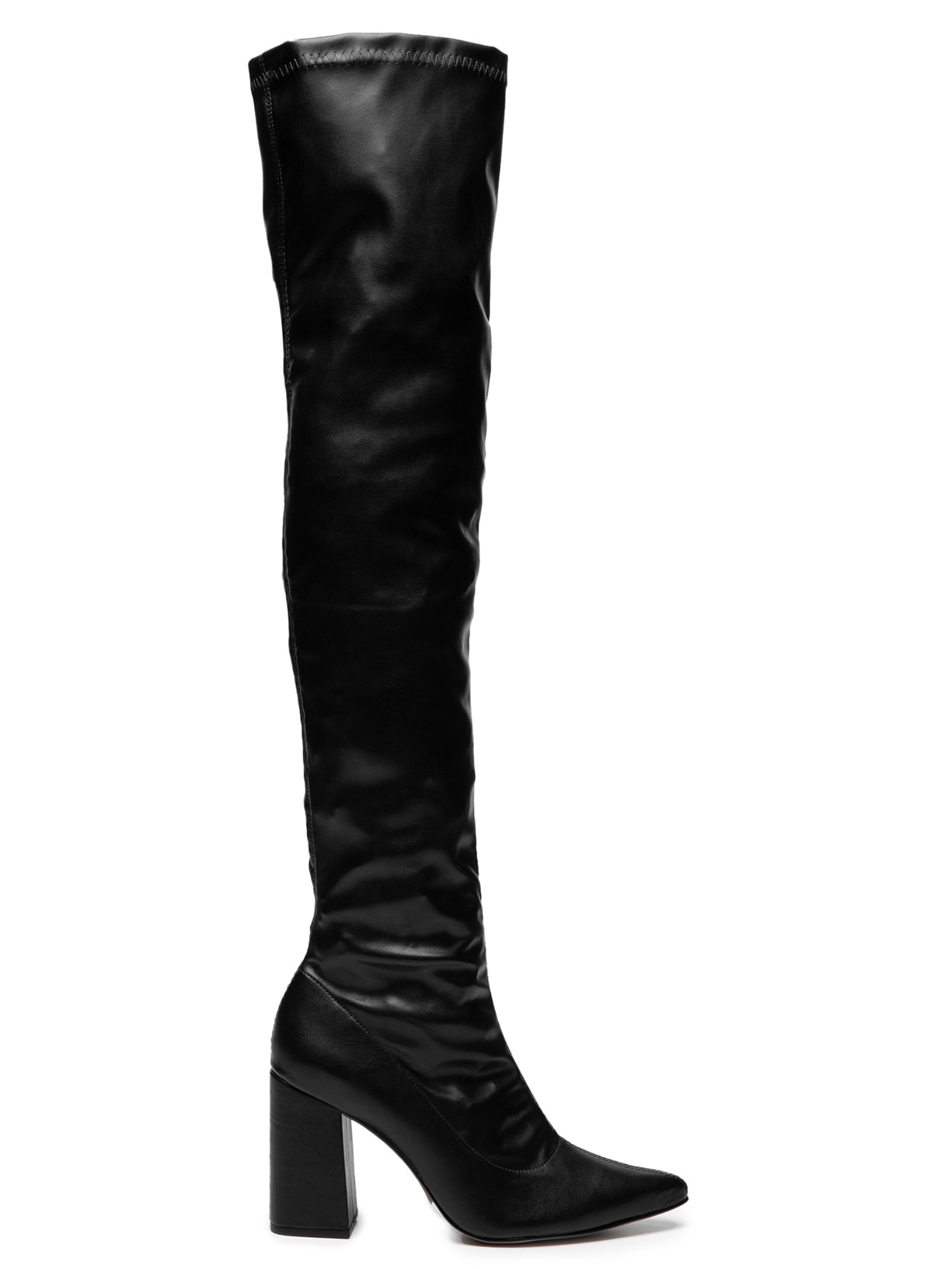 Bota Feminina Over The Knee Stretch - Preto