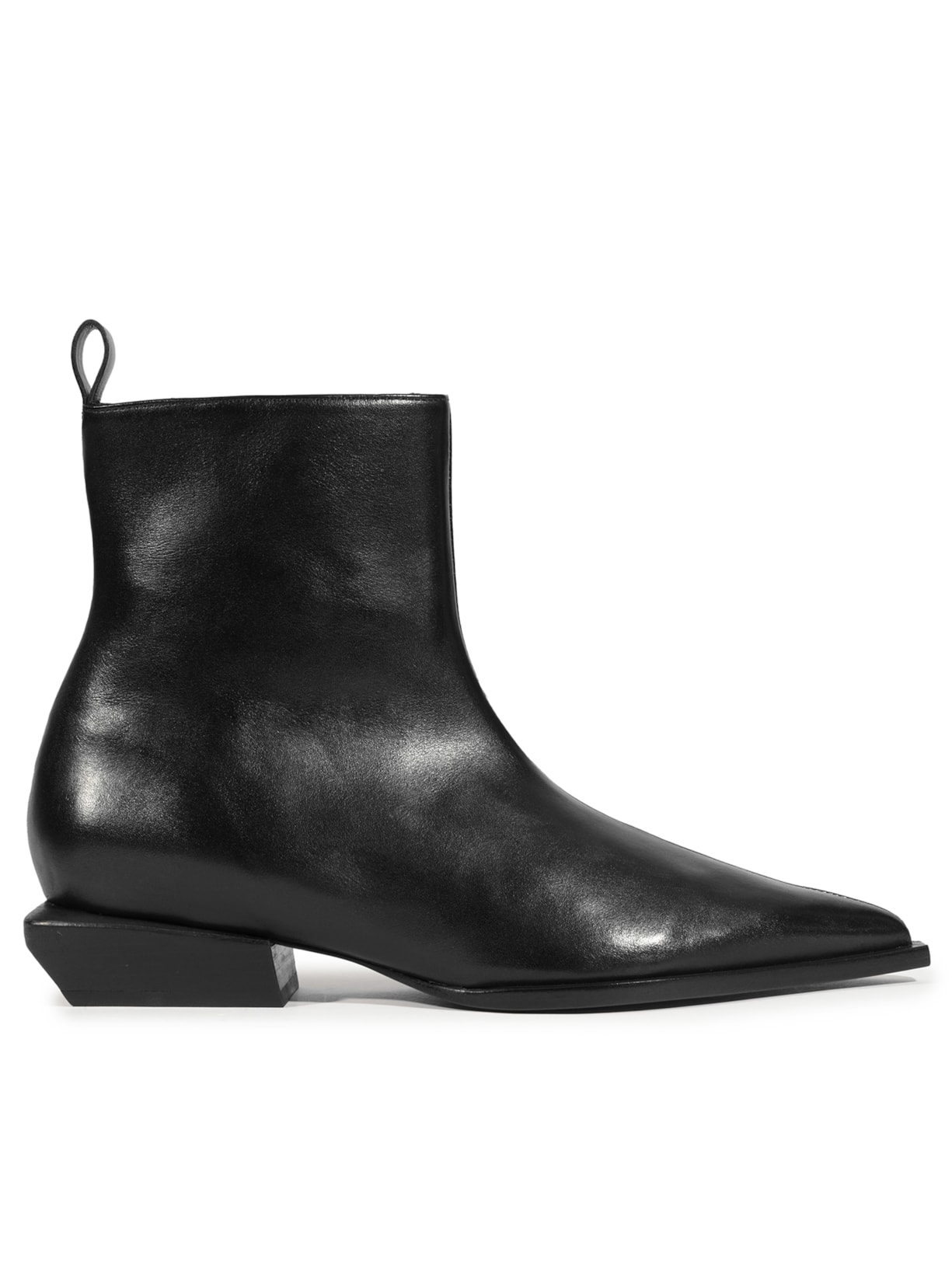 Bota Feminina Raffaela Mid Couro - Preto