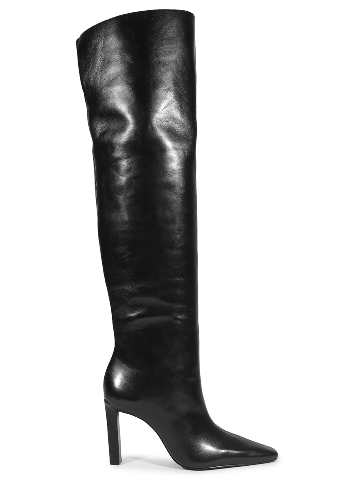 Bota Feminina Salto Alto Atanado - Preto