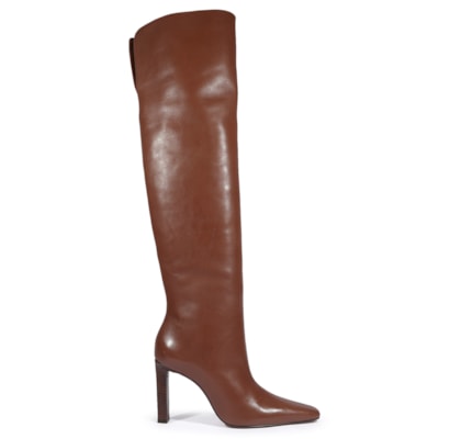 Bota Feminina Salto Alto Atanado Prime - Marrom