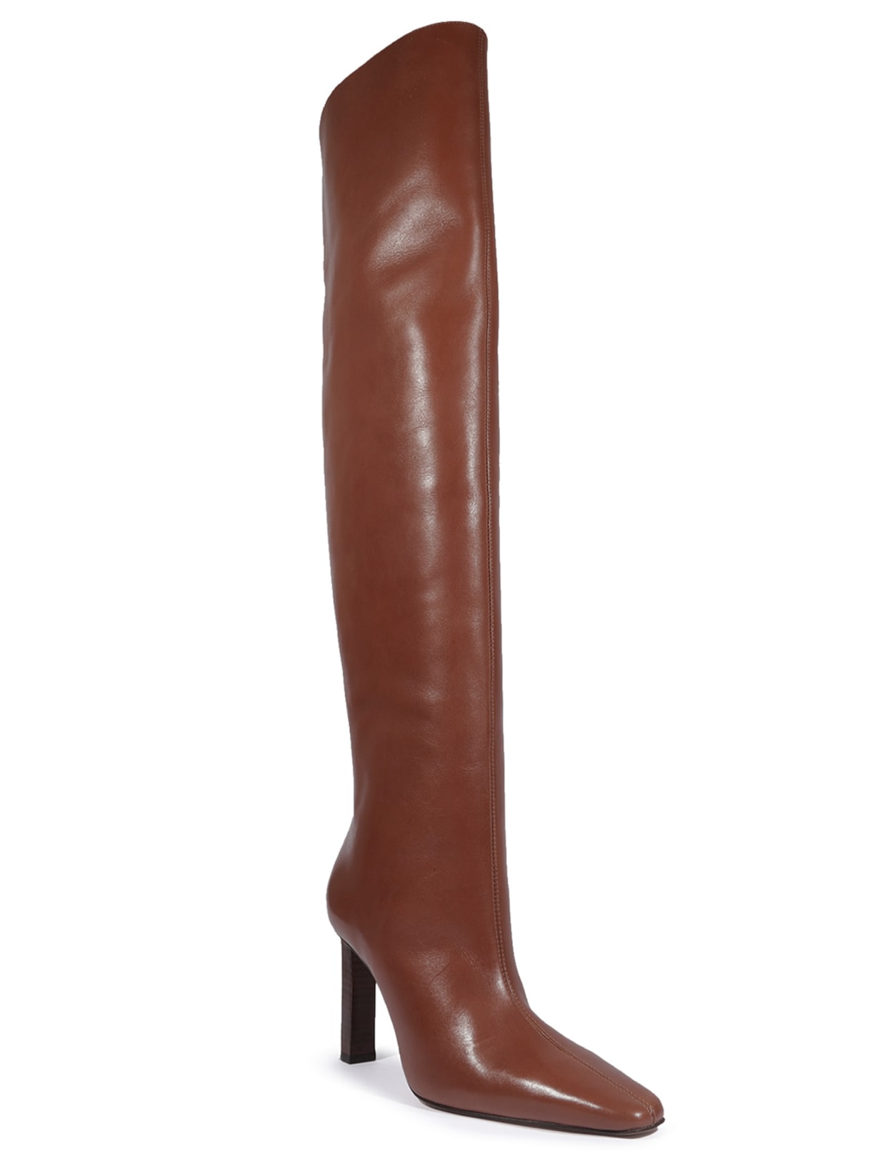 Bota Feminina Salto Alto Atanado Prime Marrom Schutz