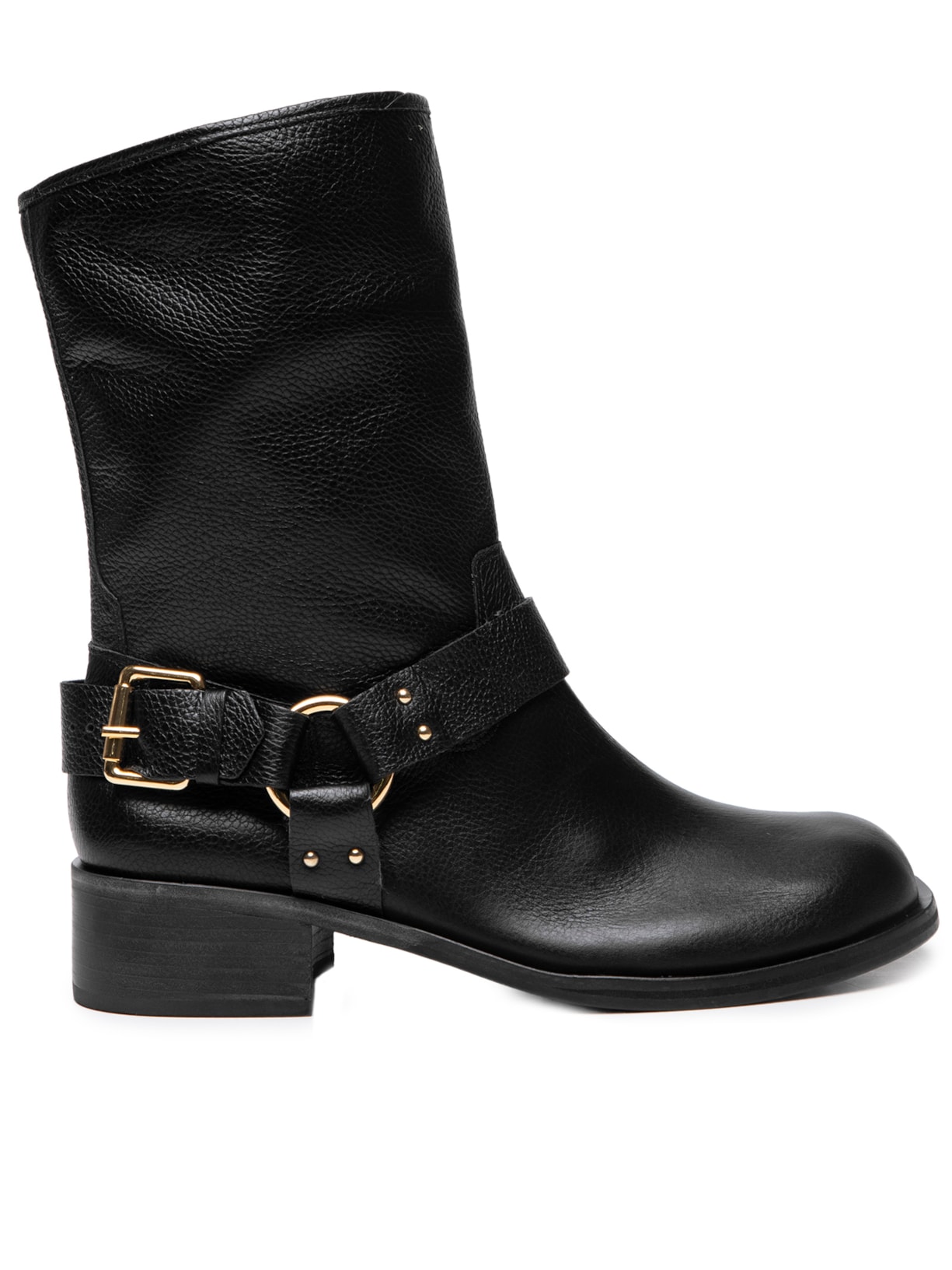 Bota Feminina Salto Baixo Floather - Preto