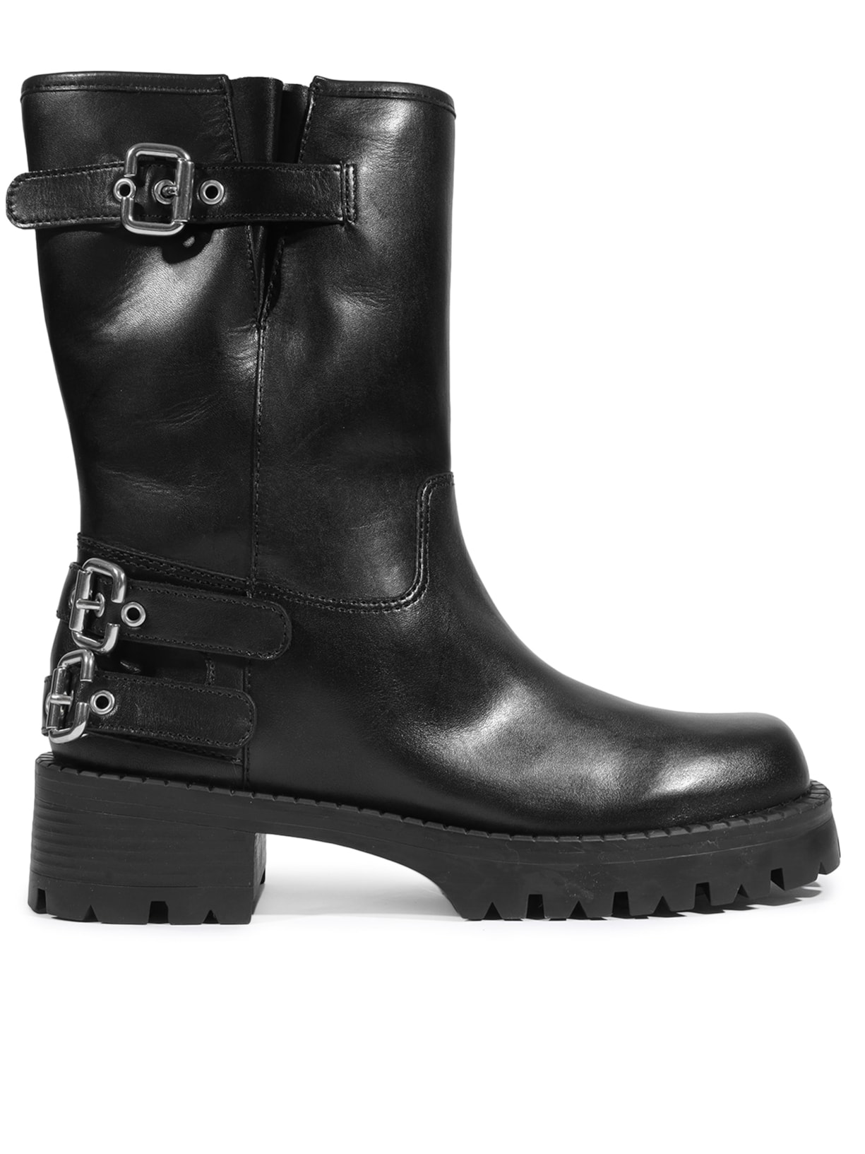 Bota Feminina Salto Baixo - Preto