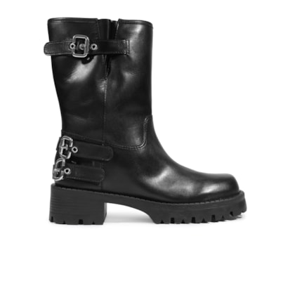 Bota Feminina Salto Baixo - Preto