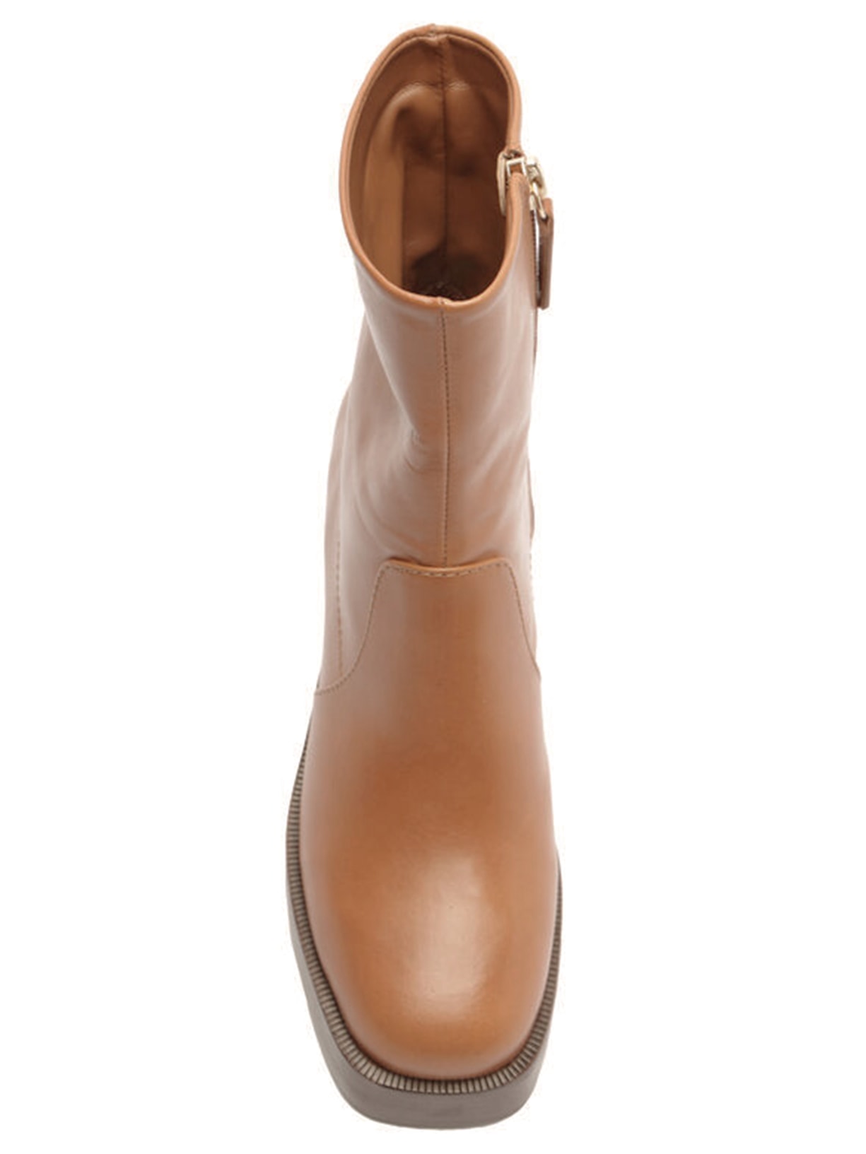 Bota Feminina Salto Bloco Marrom Schutz