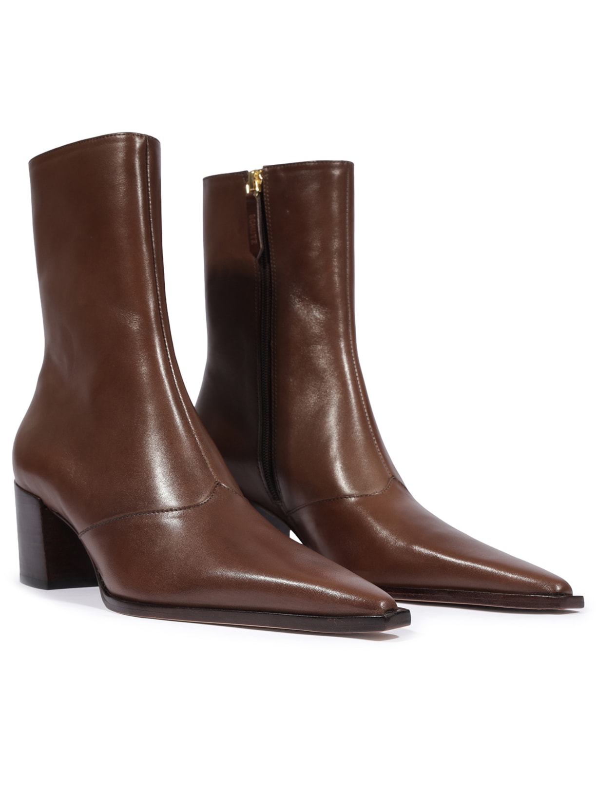 Bota Feminina Salto Médio Atanado Prime Marrom Schutz