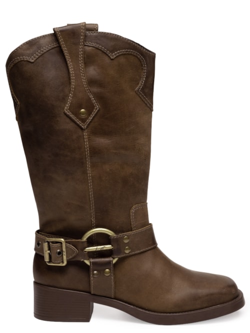 Bota Feminina Serrano Cano Médio - Marrom