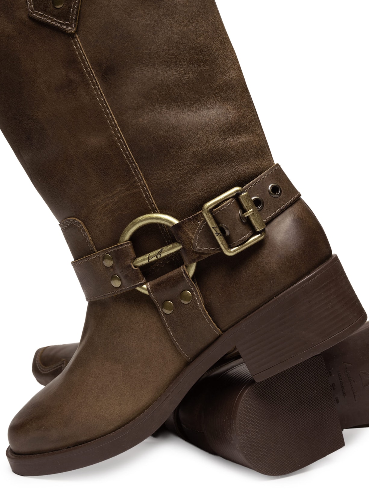 Bota Feminina Serrano Cano Médio Marrom Luiza Barcelos