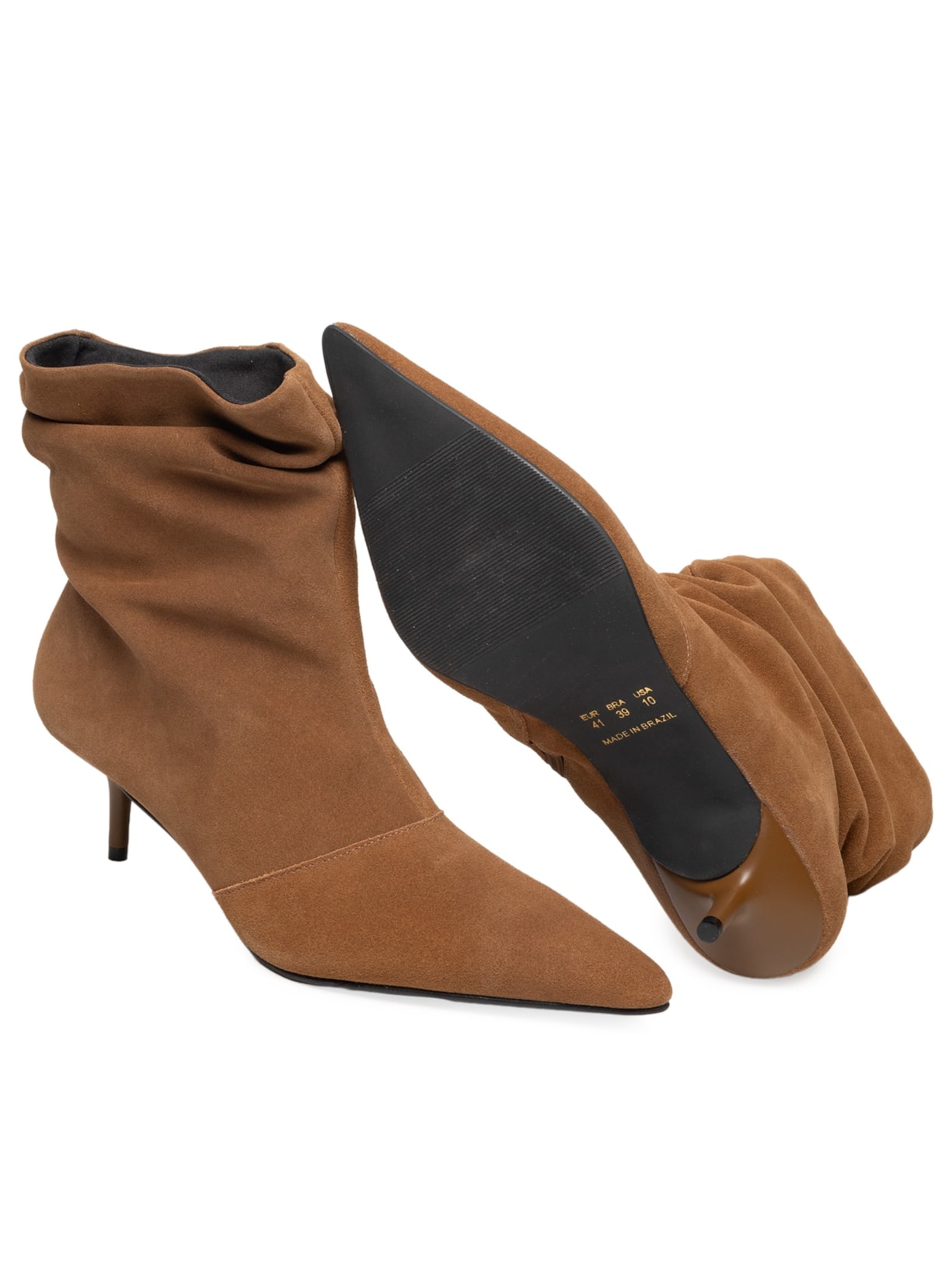 Bota Feminina Slouchy Em Camurça Marrom '2Essential