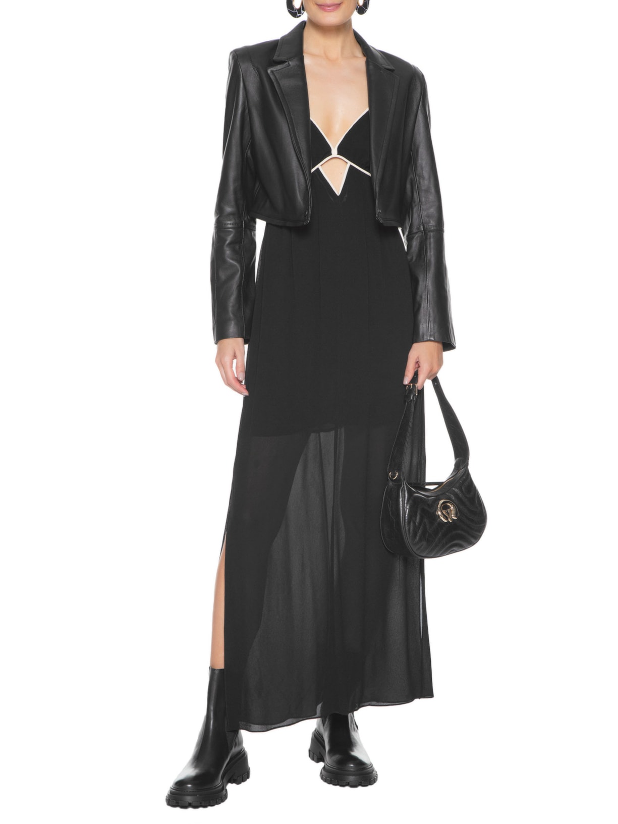 Bota Feminina Solado Tratorado Preto Schutz