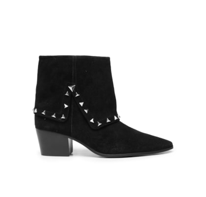 Bota Feminina Suede - Preto