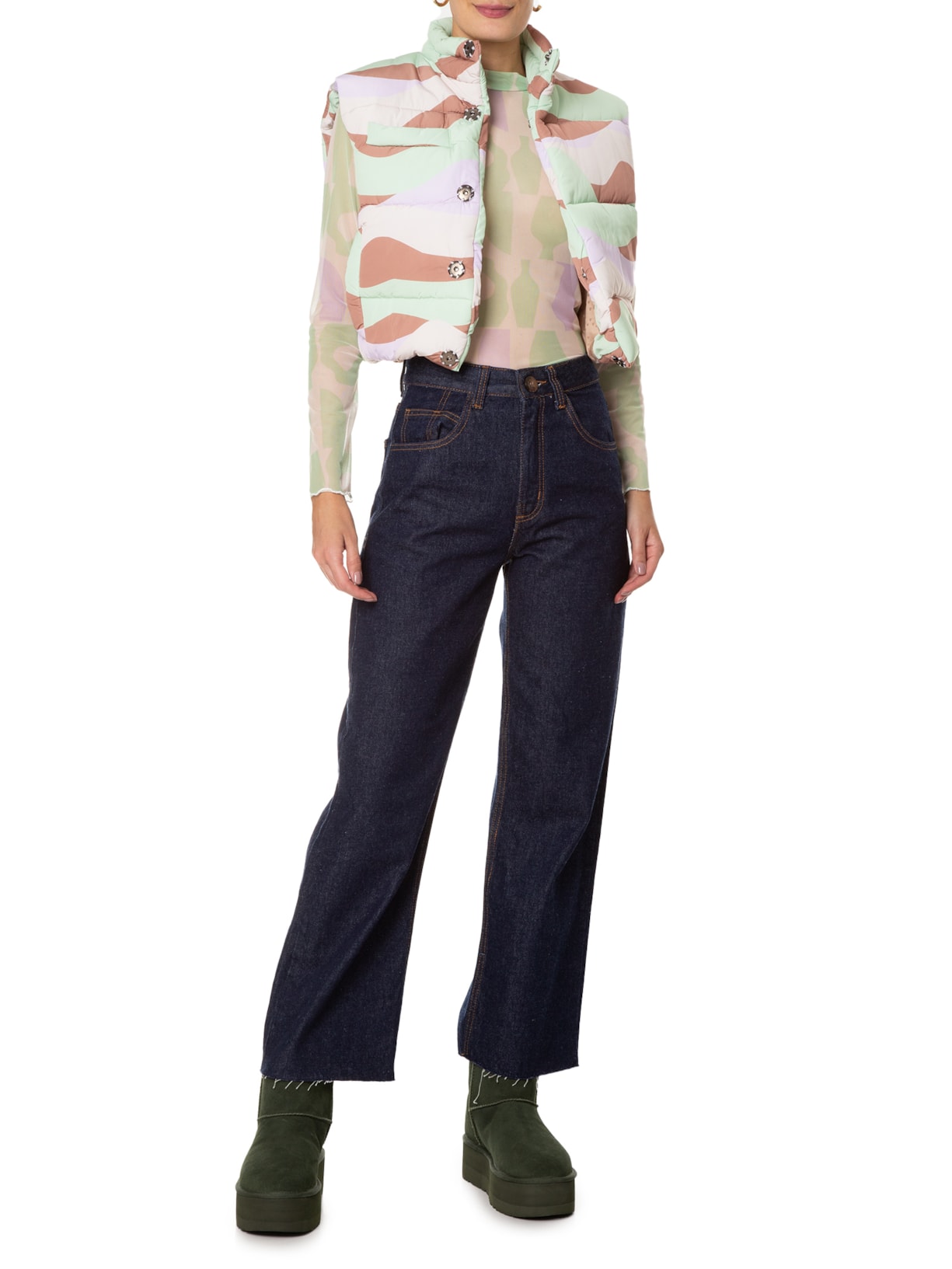 Bota Feminina Trend Plataforma Verde Ugg