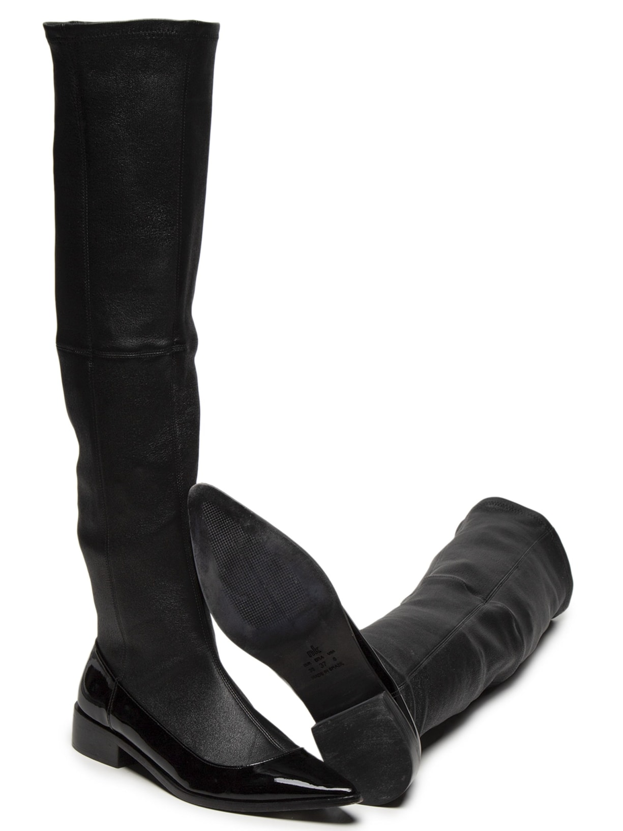 Bota Feminina Verniz Maya Preto Nk