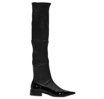 Bota Feminina Verniz Maya - Preto
