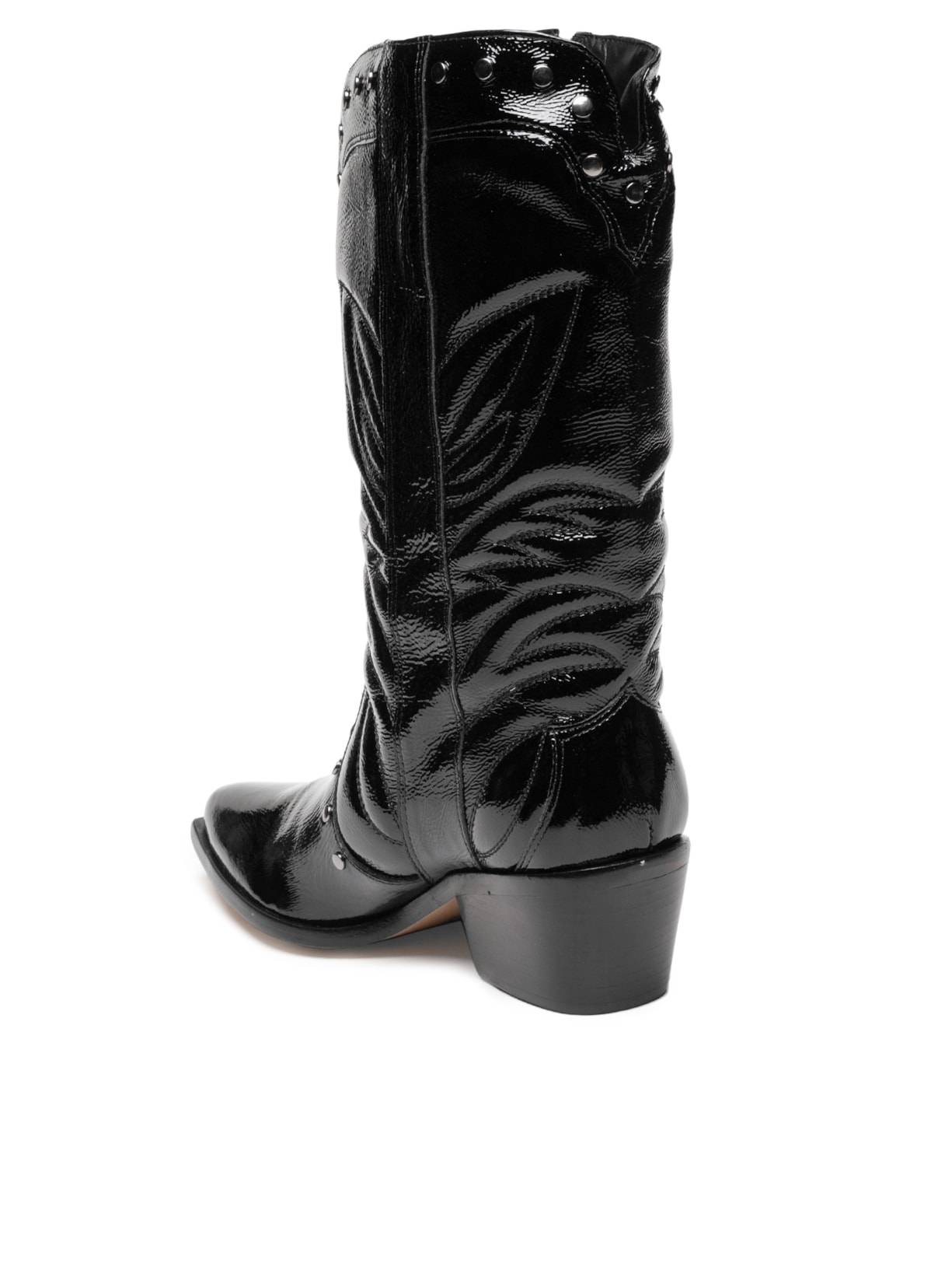 Bota Feminina Verniz Show Preto Luiza Barcelos