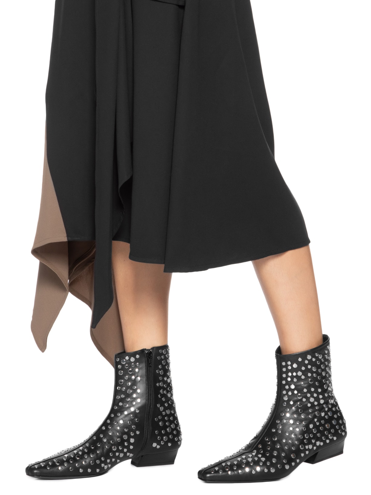 Bota Feminina Wally Flat Ankle Boot Preto Staud