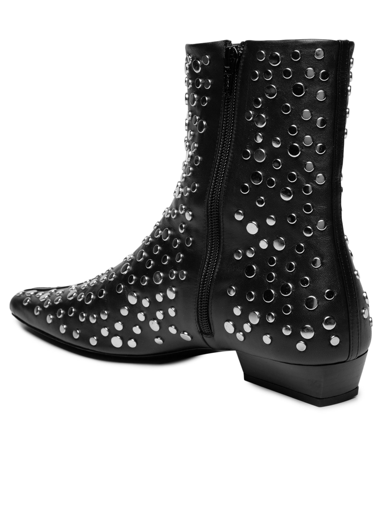 Bota Feminina Wally Flat Ankle Boot Preto Staud