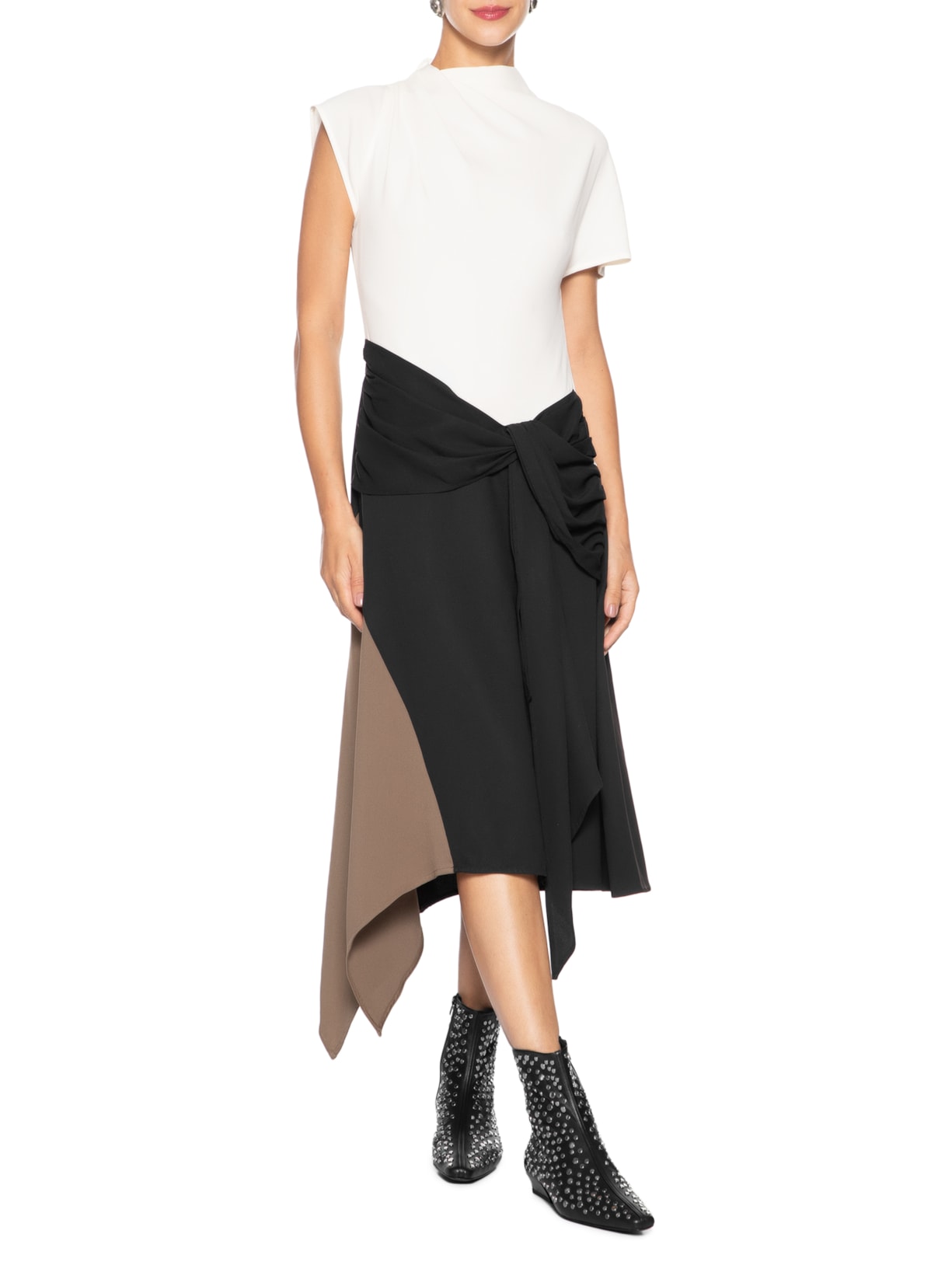 Bota Feminina Wally Flat Ankle Boot Preto Staud