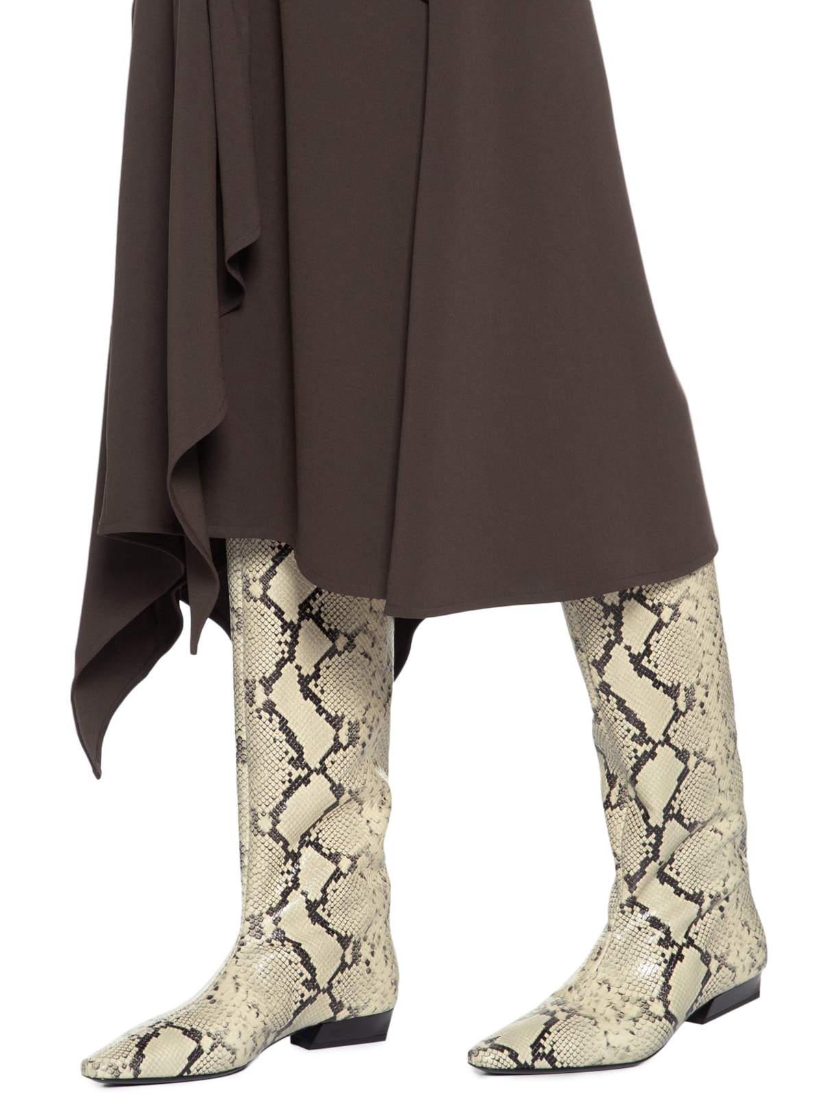 Bota Feminina Wally Flat Boot Cinza Staud