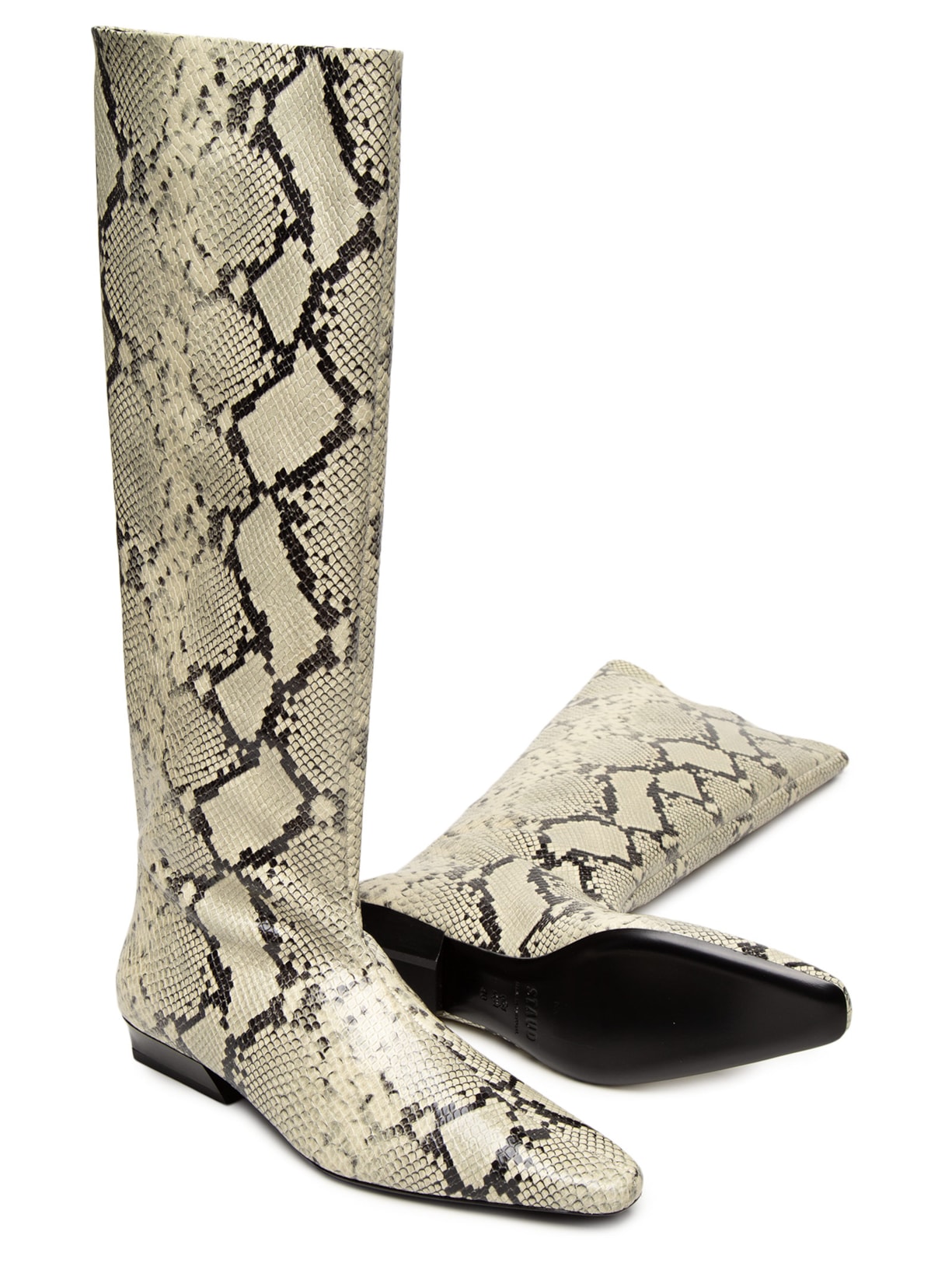 Bota Feminina Wally Flat Boot Cinza Staud