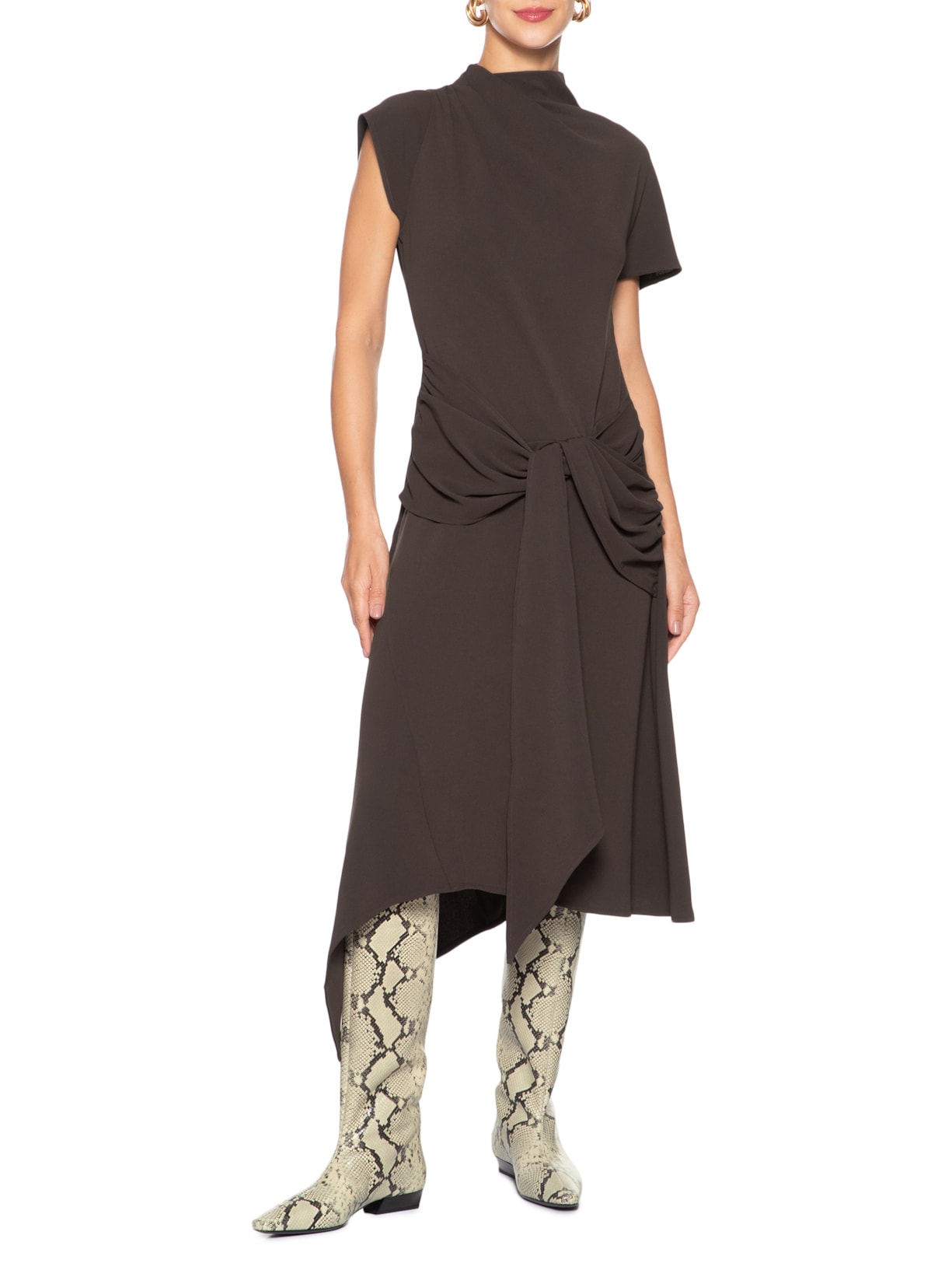 Bota Feminina Wally Flat Boot Cinza Staud