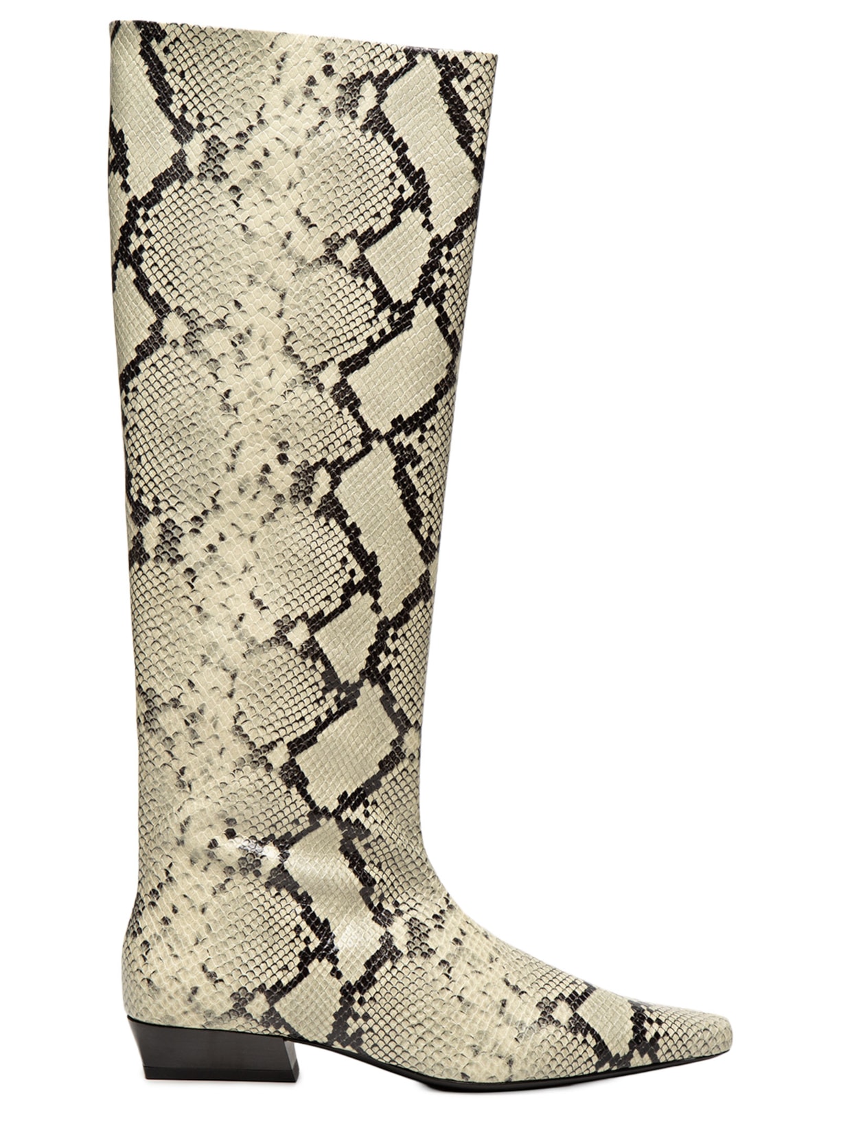 Bota Feminina Wally Flat Boot - Cinza