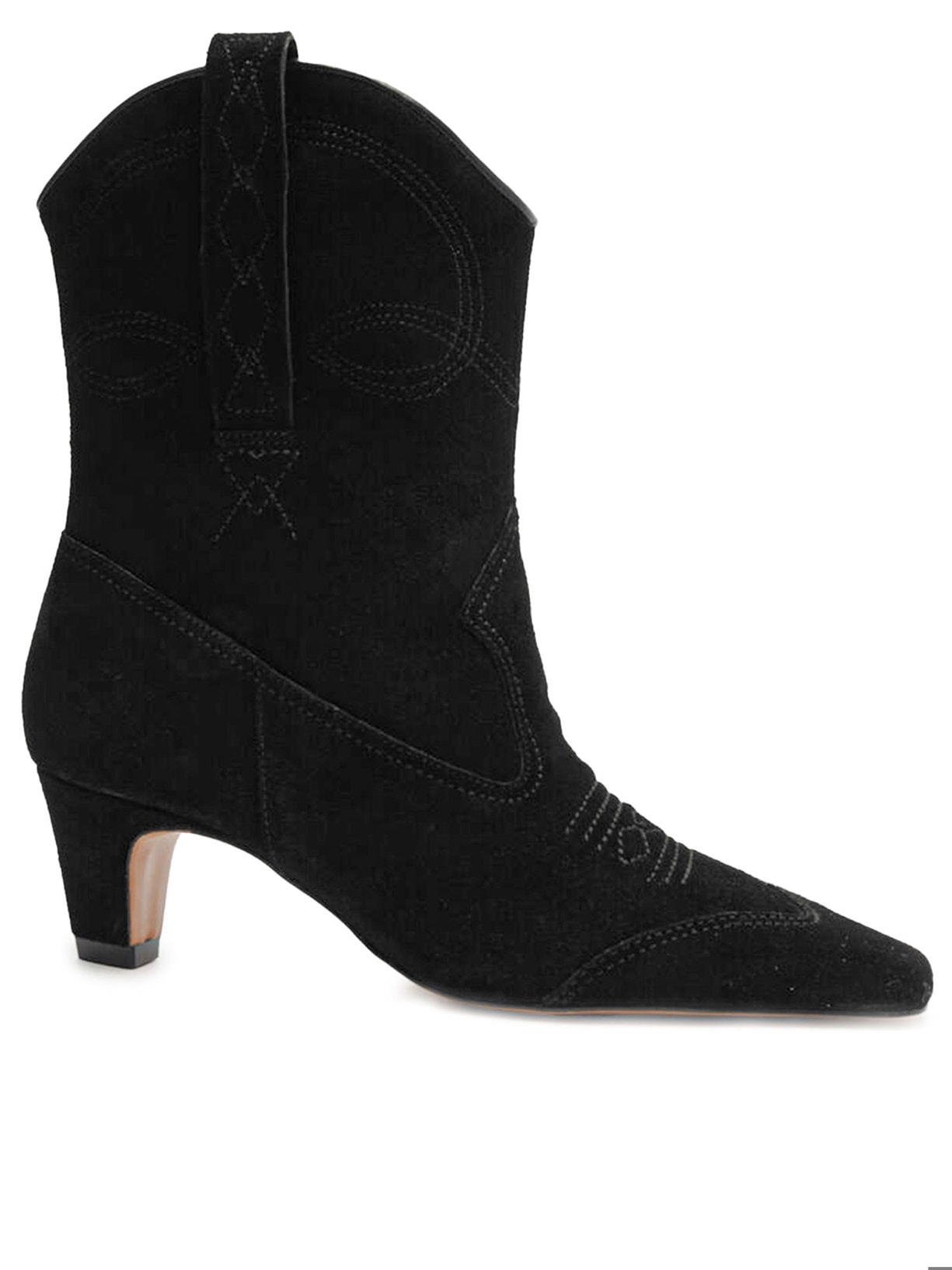 Bota Feminina Western Camurça - Preto