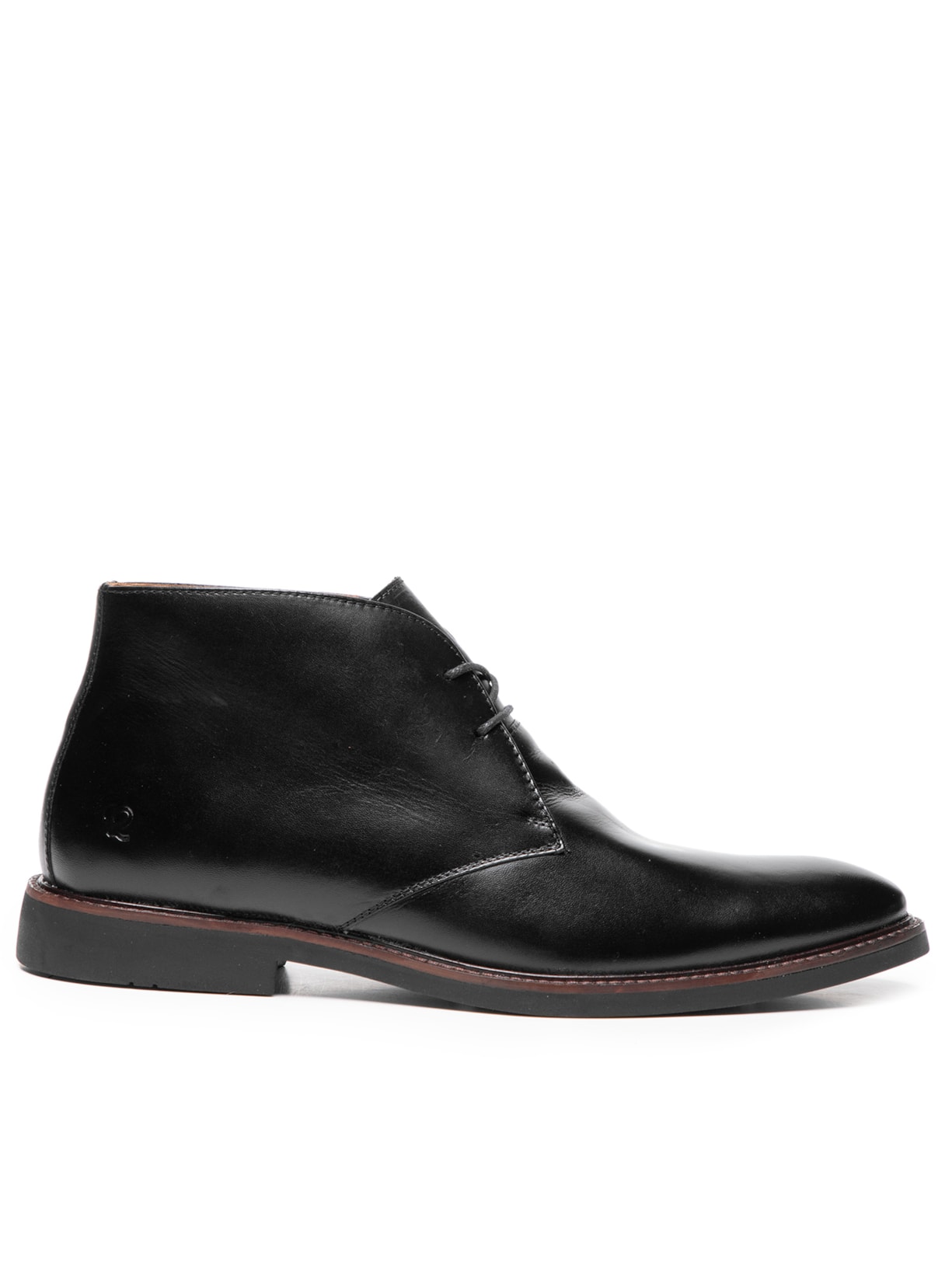 Bota Masculina Casual Confy Couro - Preto
