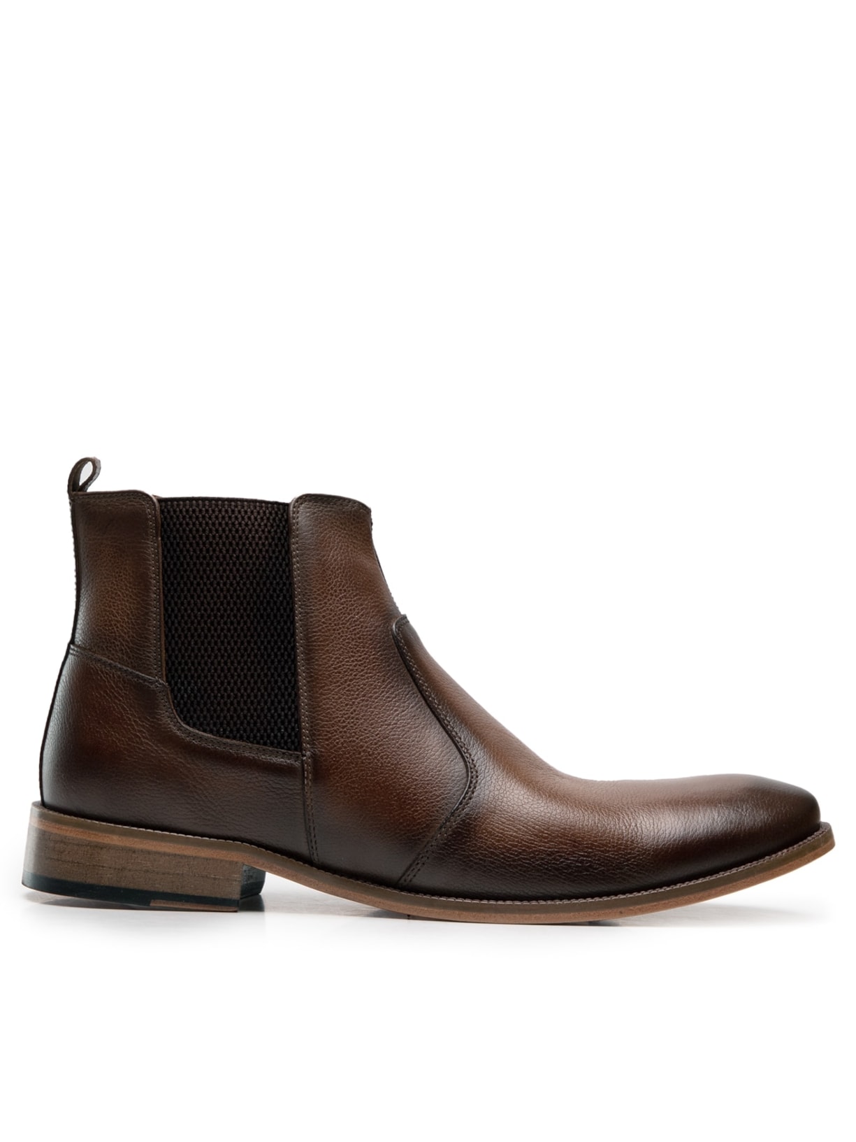 Bota Masculina Chelsea Couro - Marrom