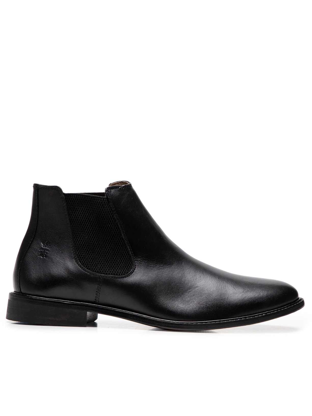 Bota Masculina Chelsea Couro - Preto