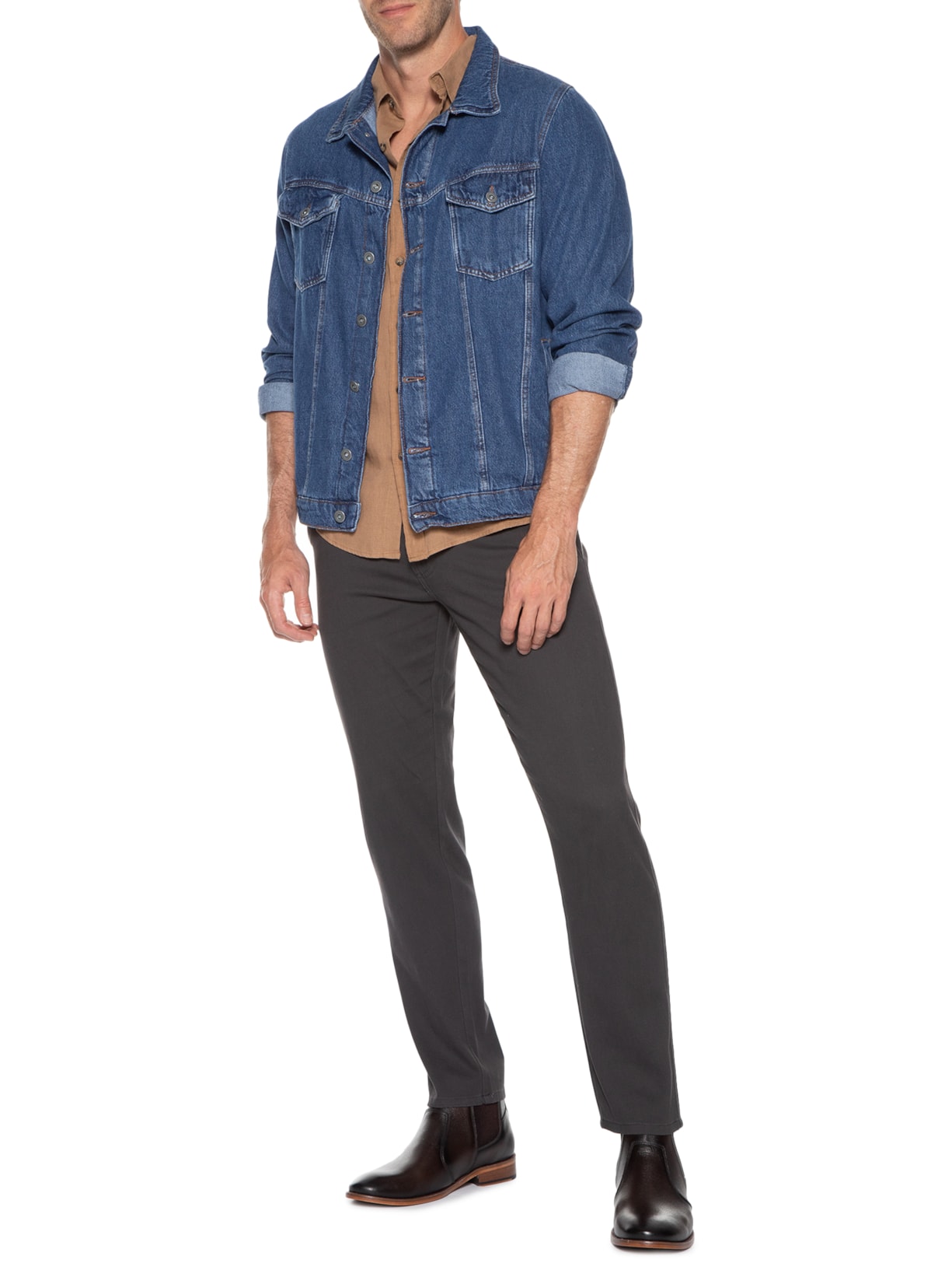 Bota Masculina Chelsea Marrom '2 Essential