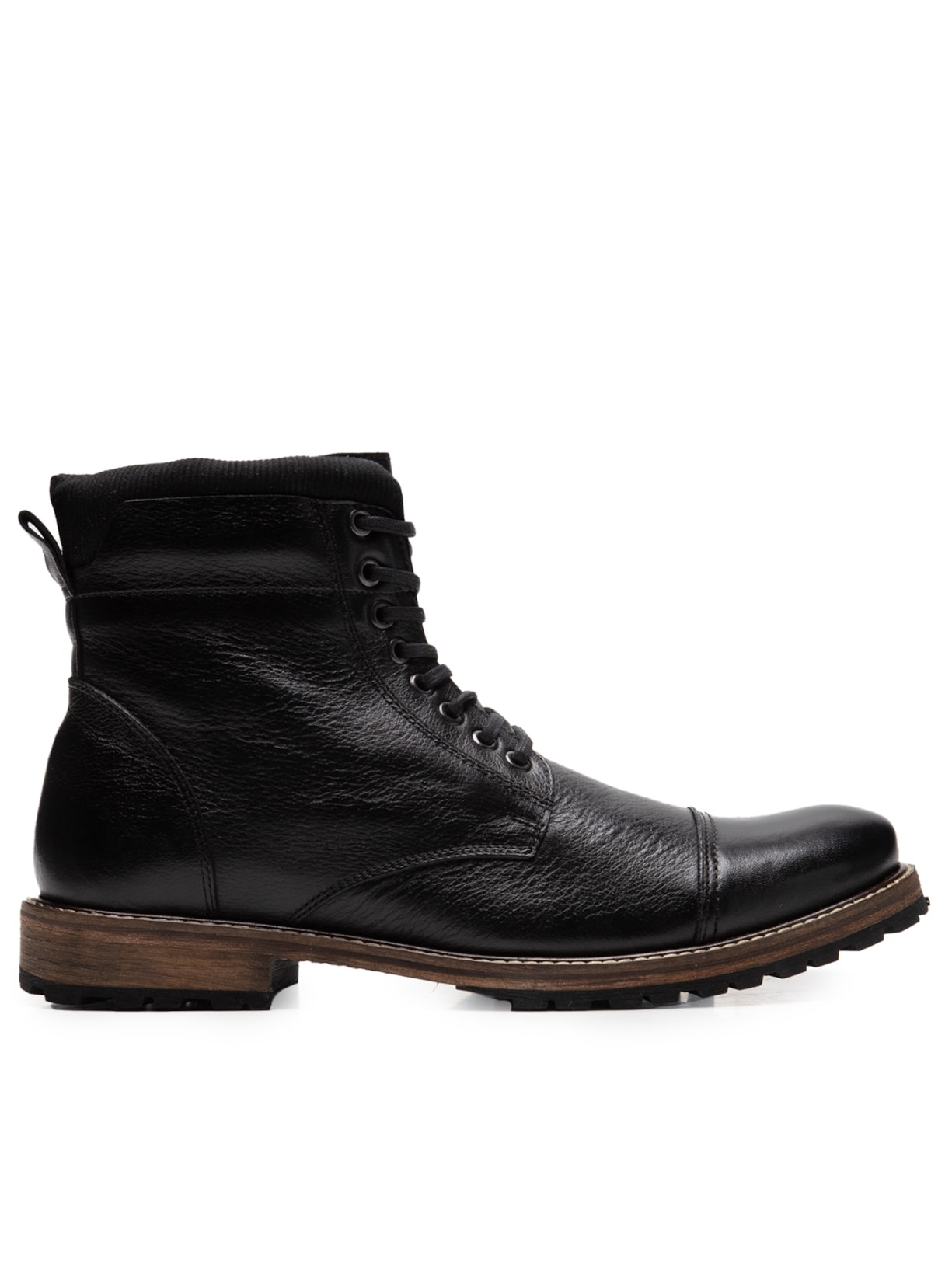 Bota Masculina Couro - Preto