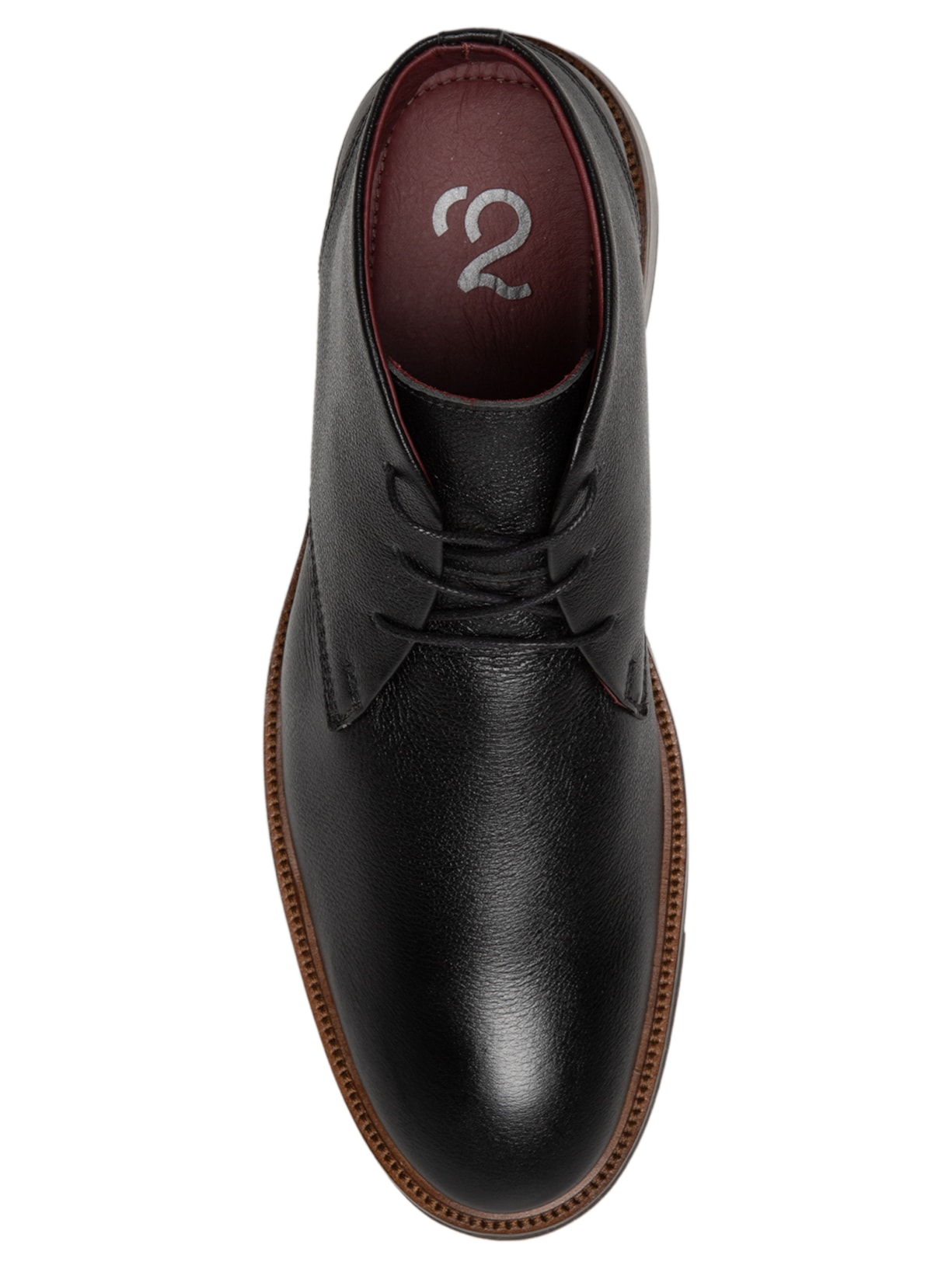 Bota Masculina Couro Preto '2 Essential