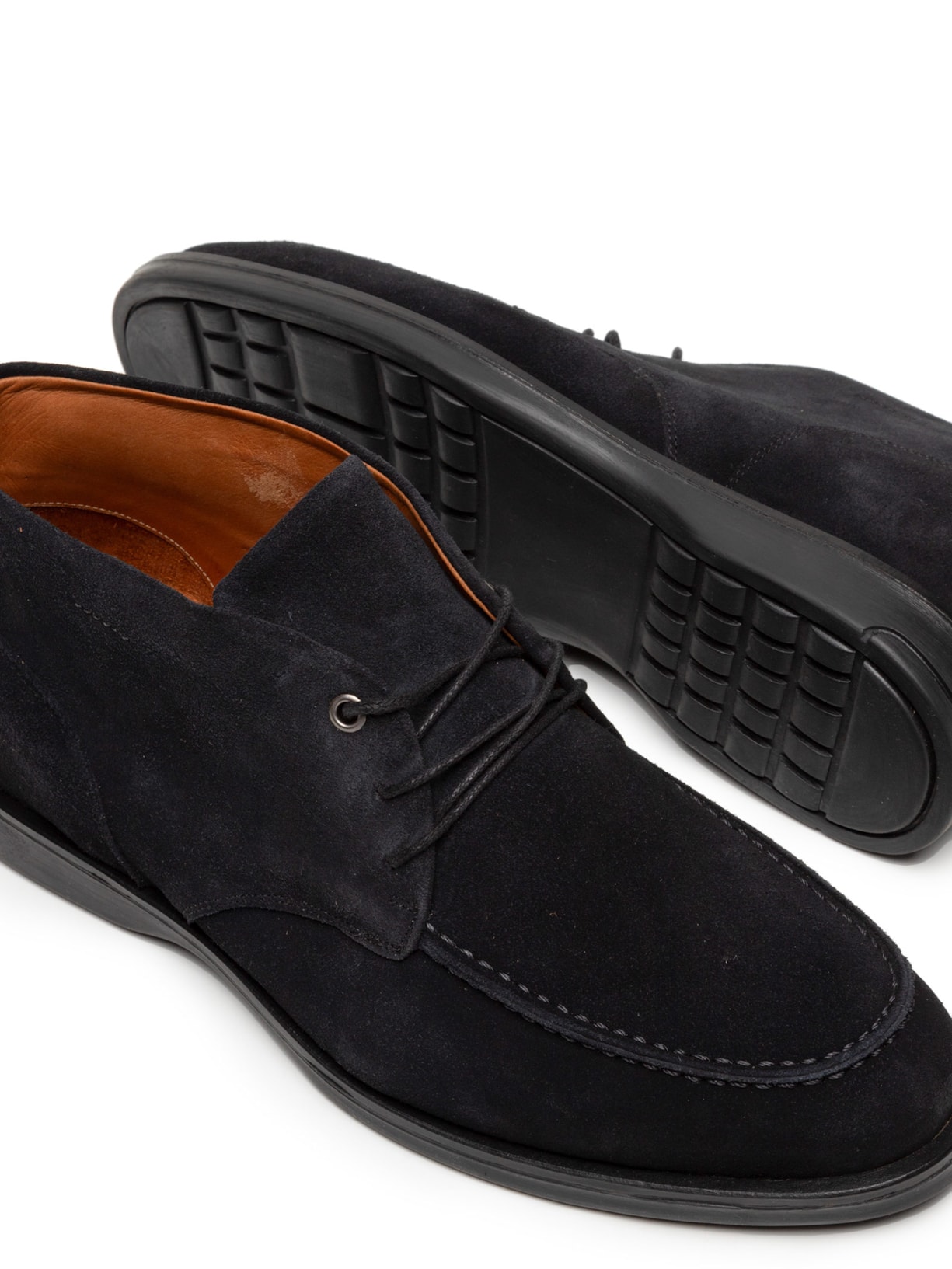 Bota Masculina Em Camurça Com Solado Borracha Azul Sergio K